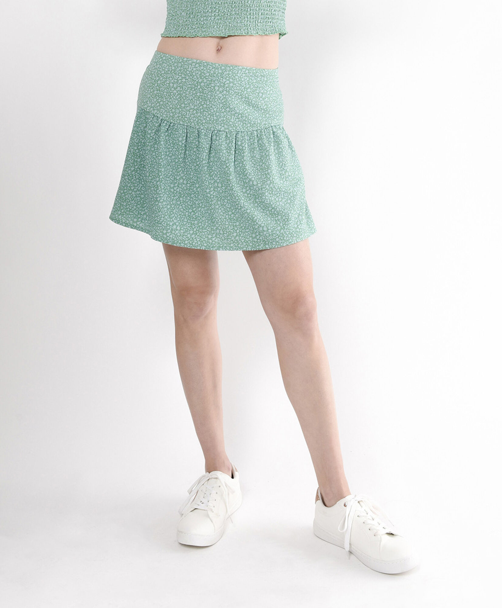 Short mujer imitación falda verde Short mujer imitación falda verde