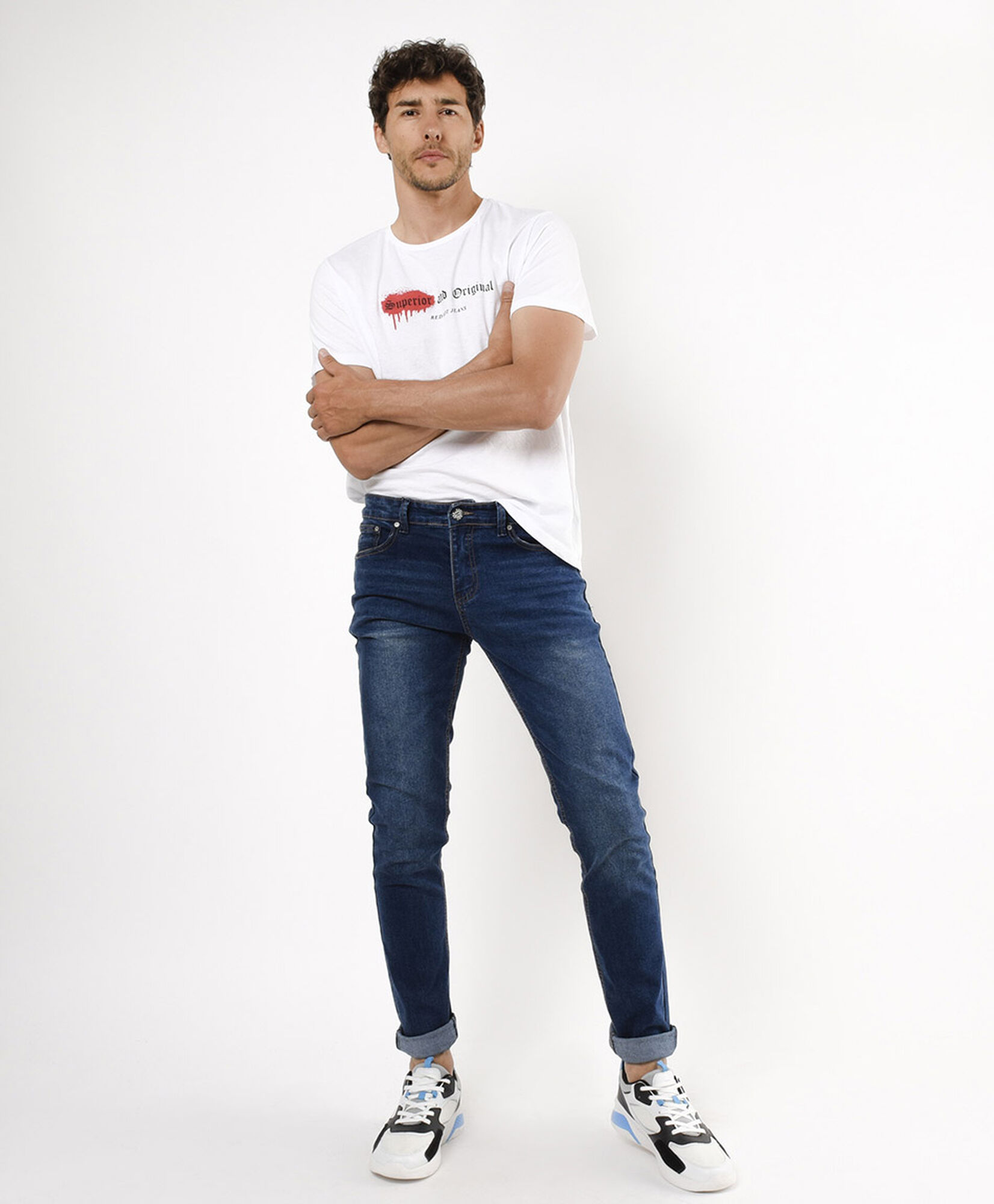 Jeans hombre desgastes skinny fit Jeans hombre desgastes skinny fit