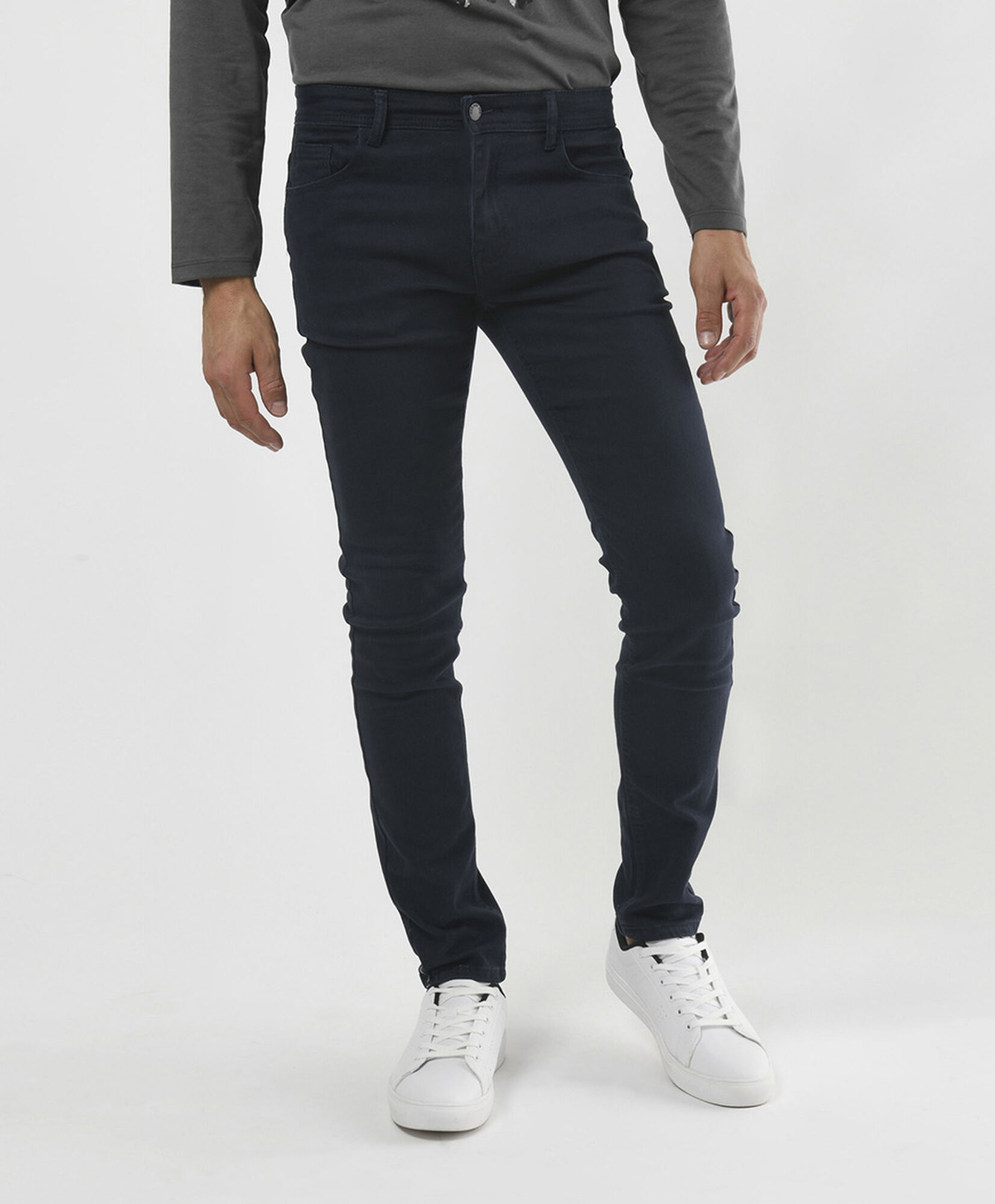 Jeans hombre liso skinny fit Jeans hombre liso skinny fit