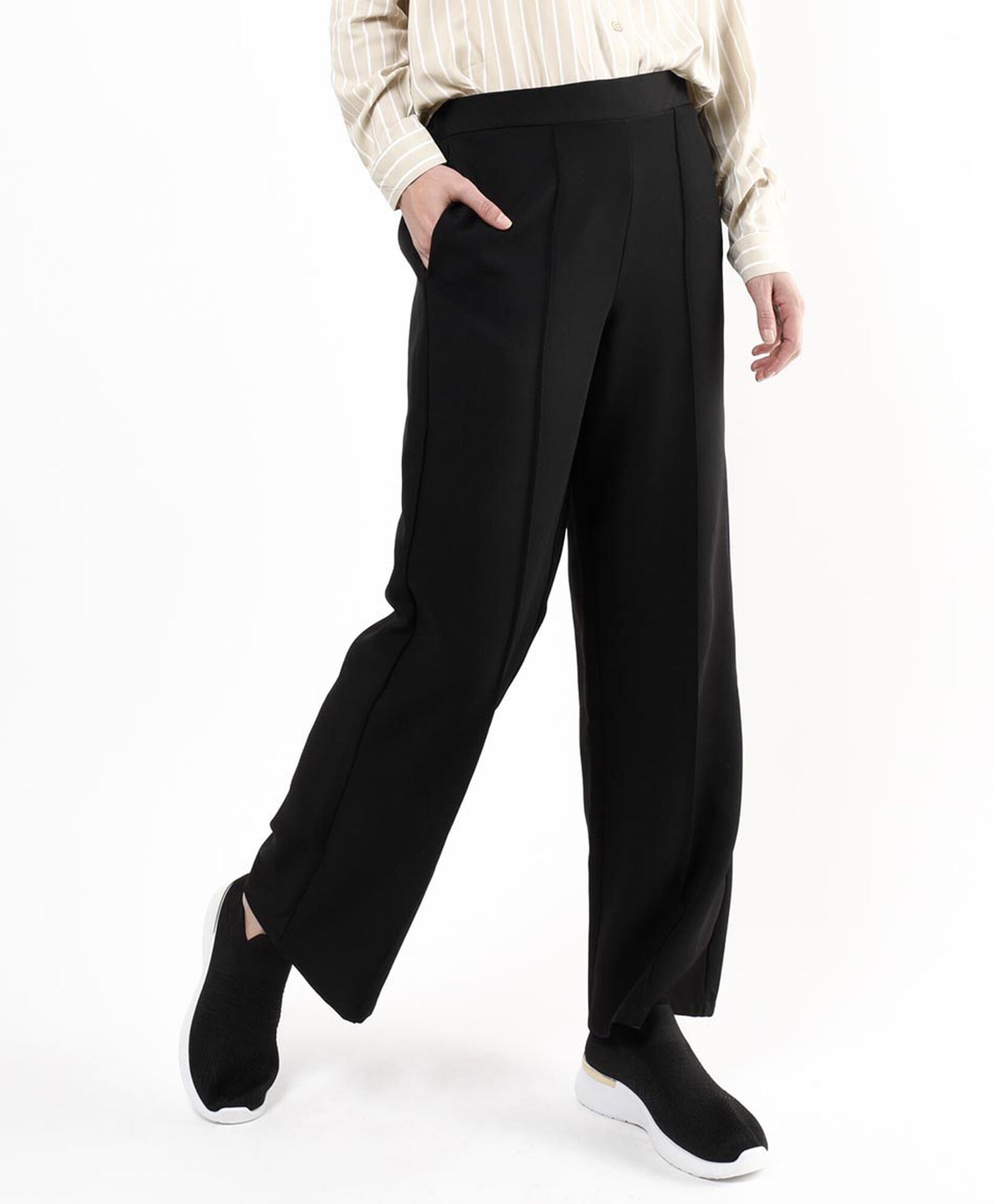 Pantalón mujer costuras frontales Pantalón mujer costuras frontales