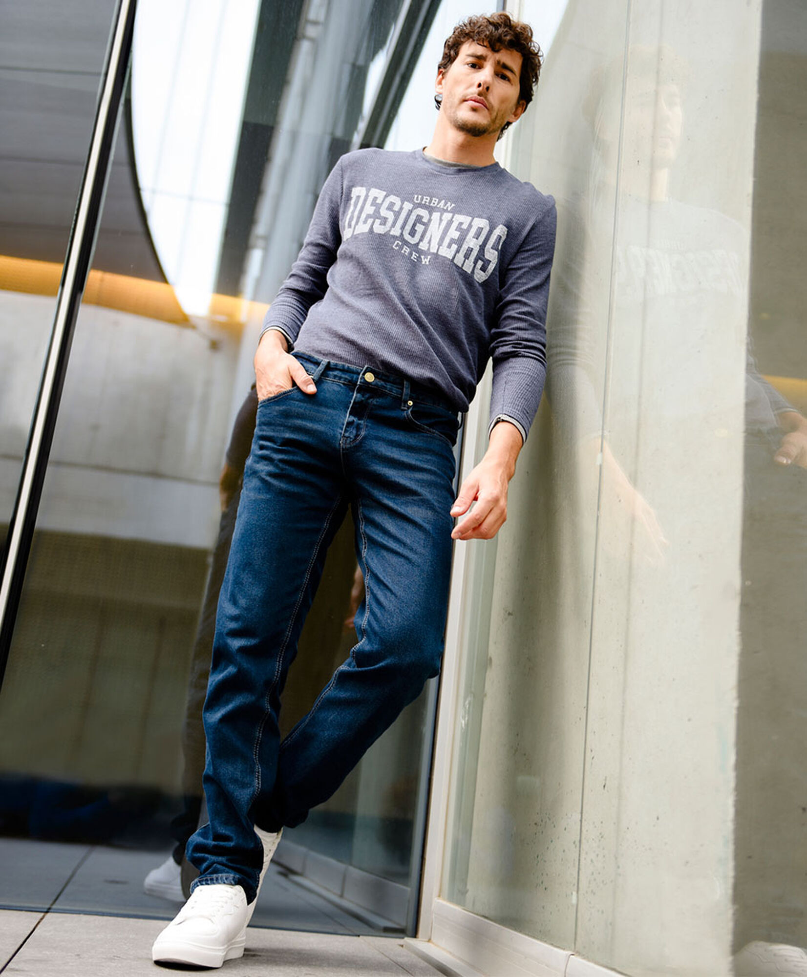 Jeans hombre lisos azules Jeans hombre lisos azules