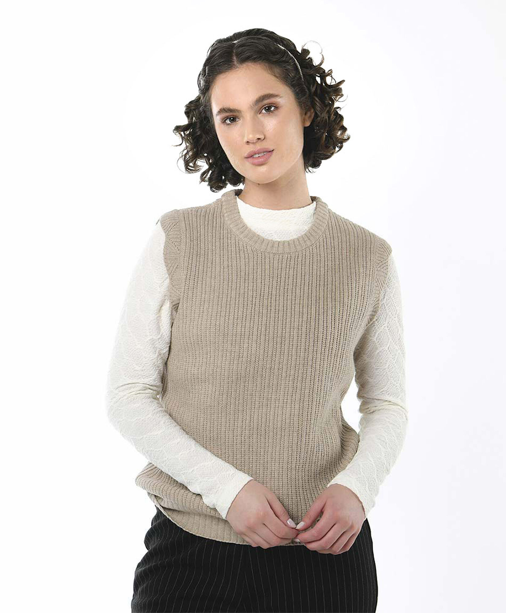 Sweater mujer liso sin mangas Sweater mujer liso sin mangas