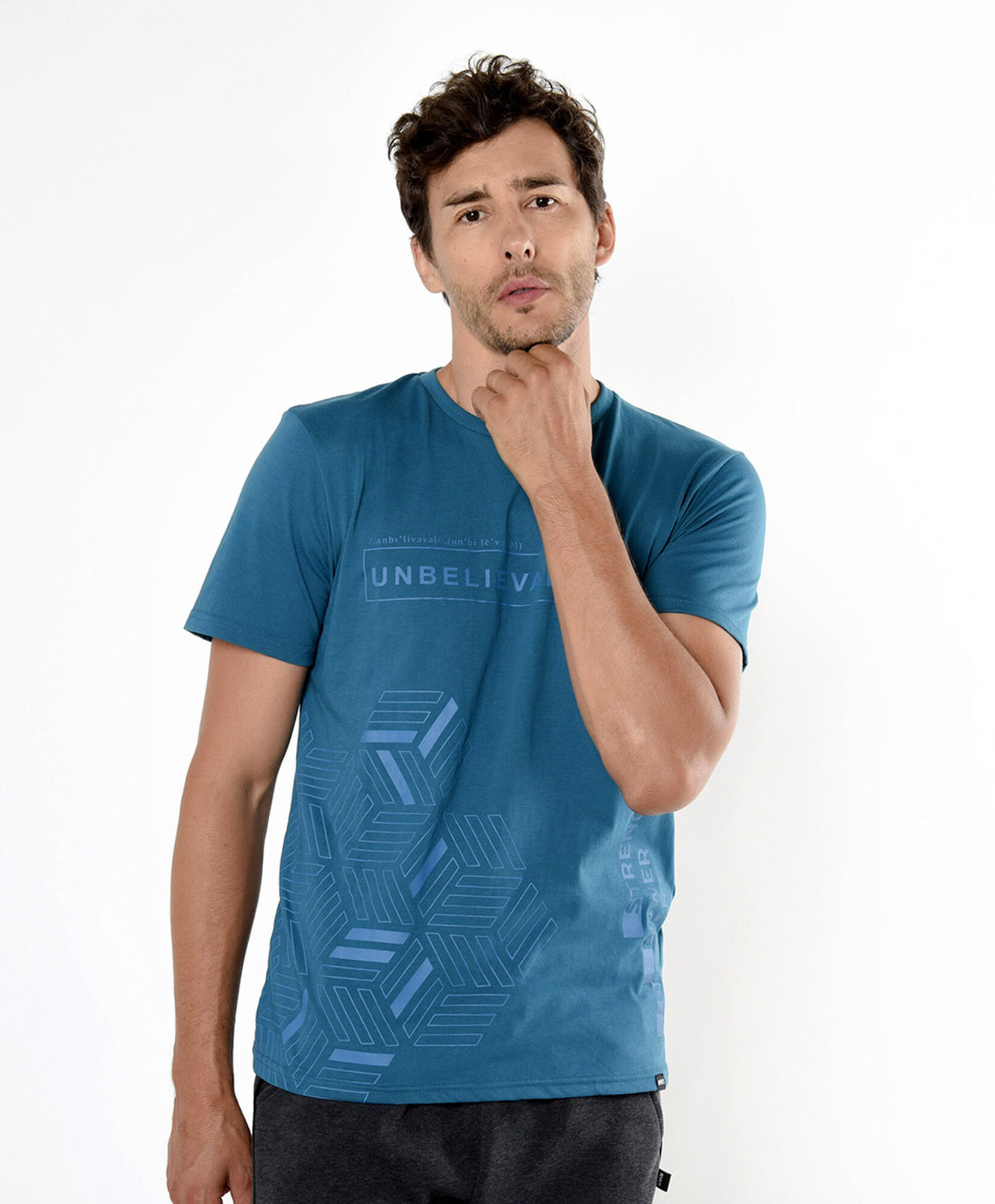 Polera deportiva hombre frase y figuras Polera deportiva hombre frase y figuras