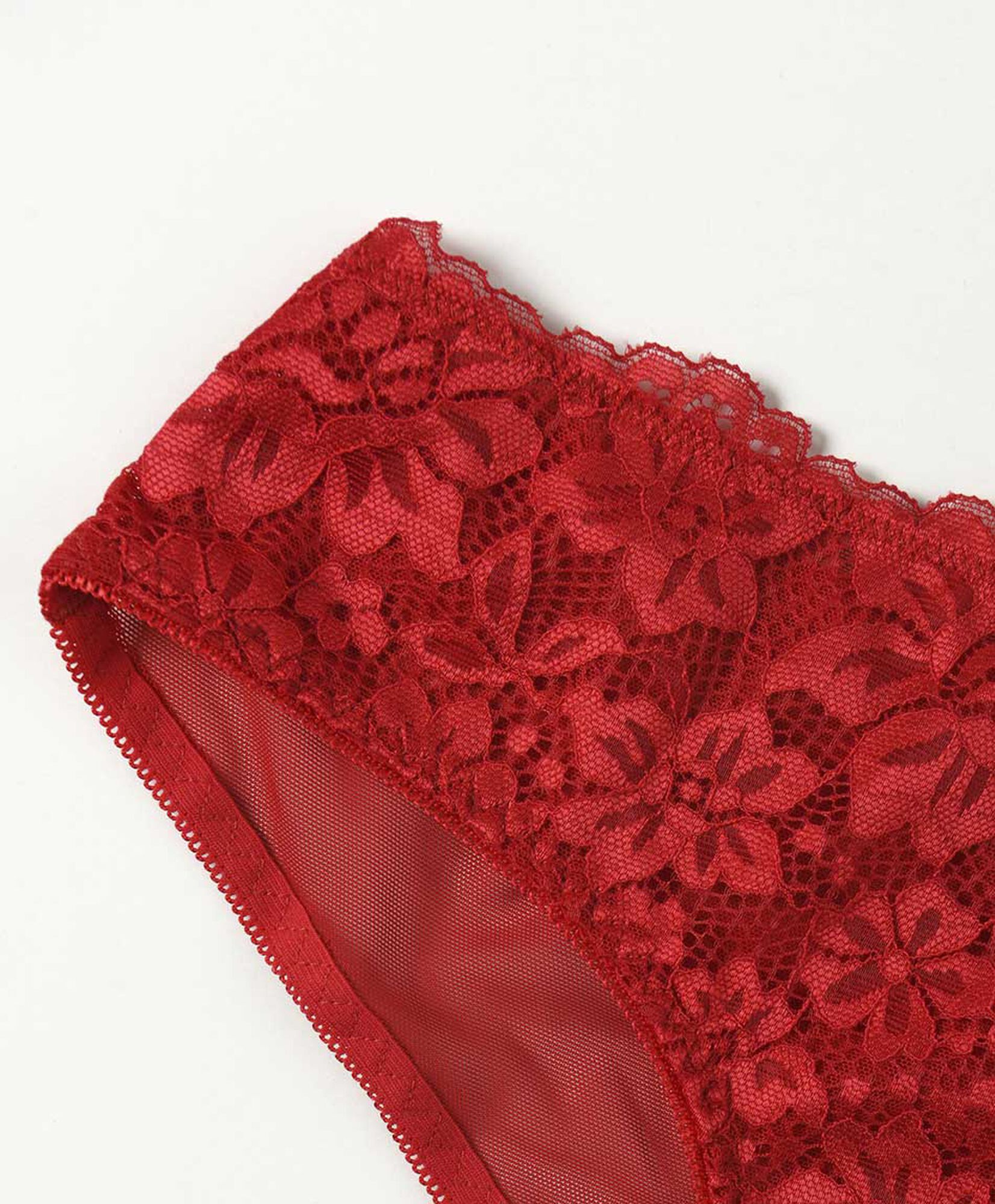 Pantaleta mujer encaje mesh rojo Pantaleta mujer encaje mesh rojo