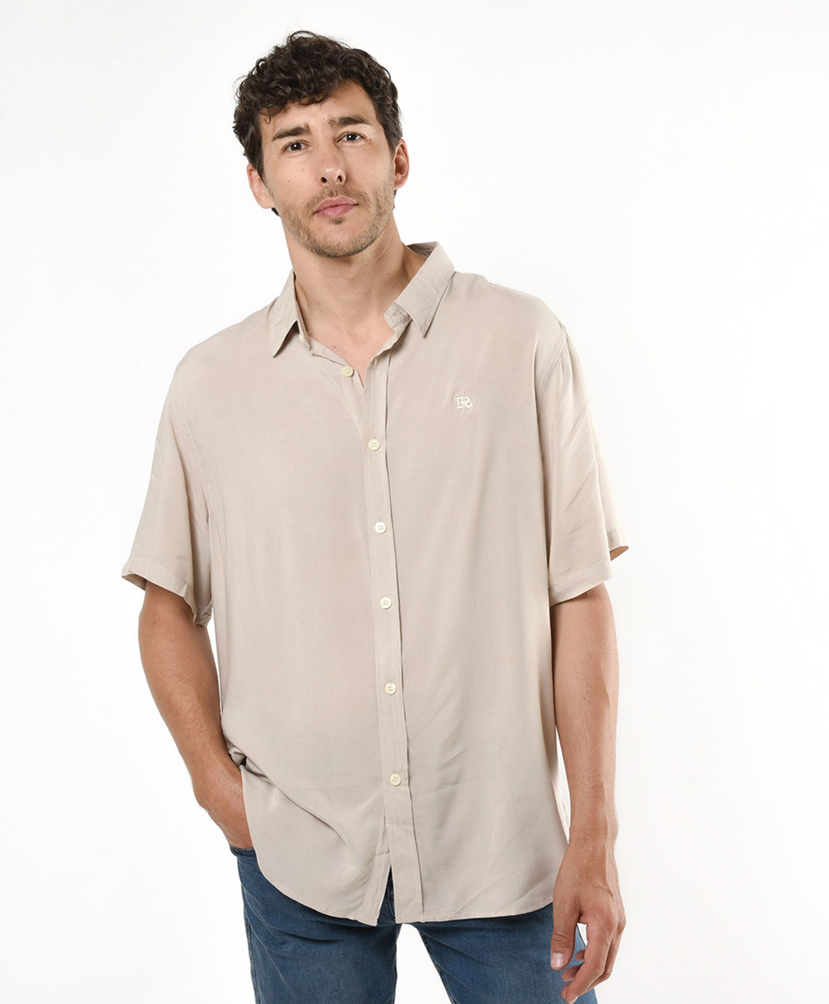 Camisa hombre lisa colores neutros Camisa hombre lisa colores neutros