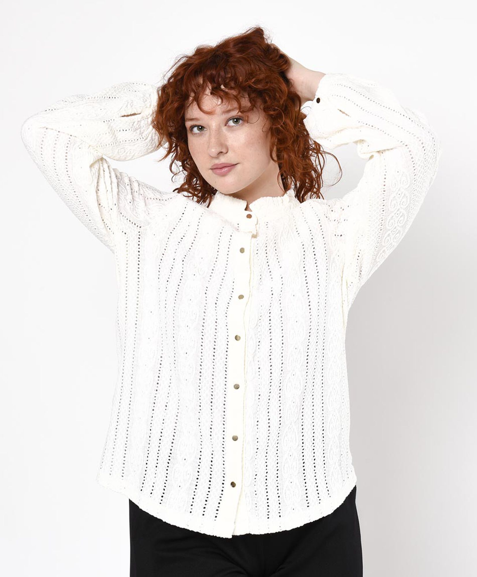 Blusa mujer encajes calados Blusa mujer encajes calados