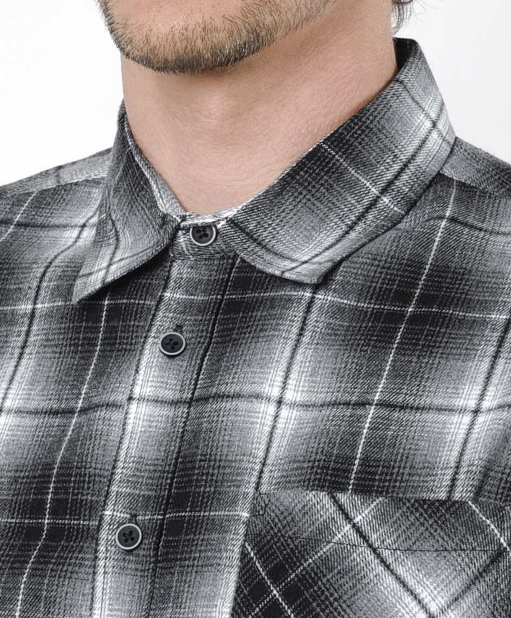 Camisa hombre franela negra Camisa hombre franela negra