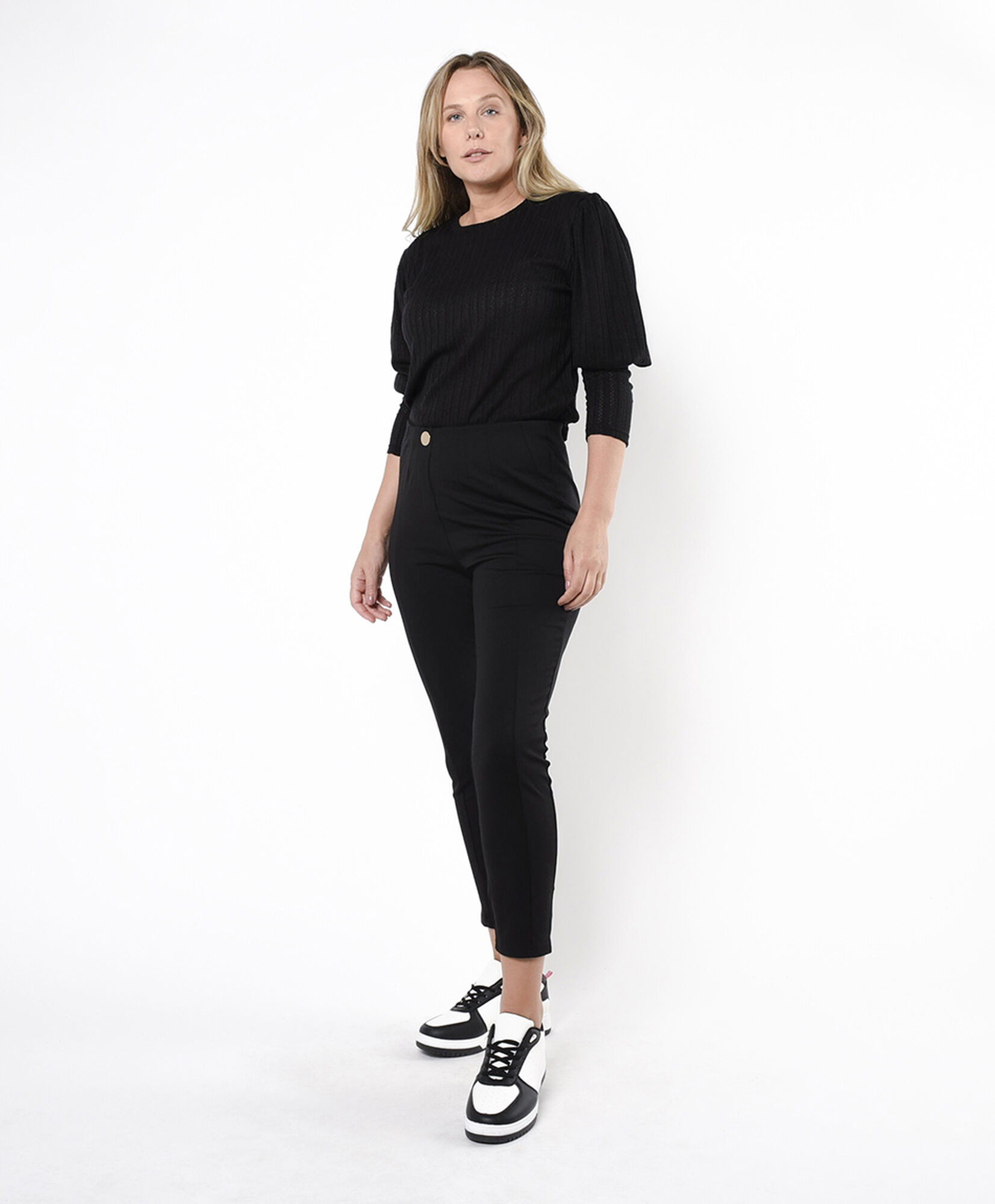 Leggins mujer pinzas botón skinny fit Leggins mujer pinzas botón skinny fit