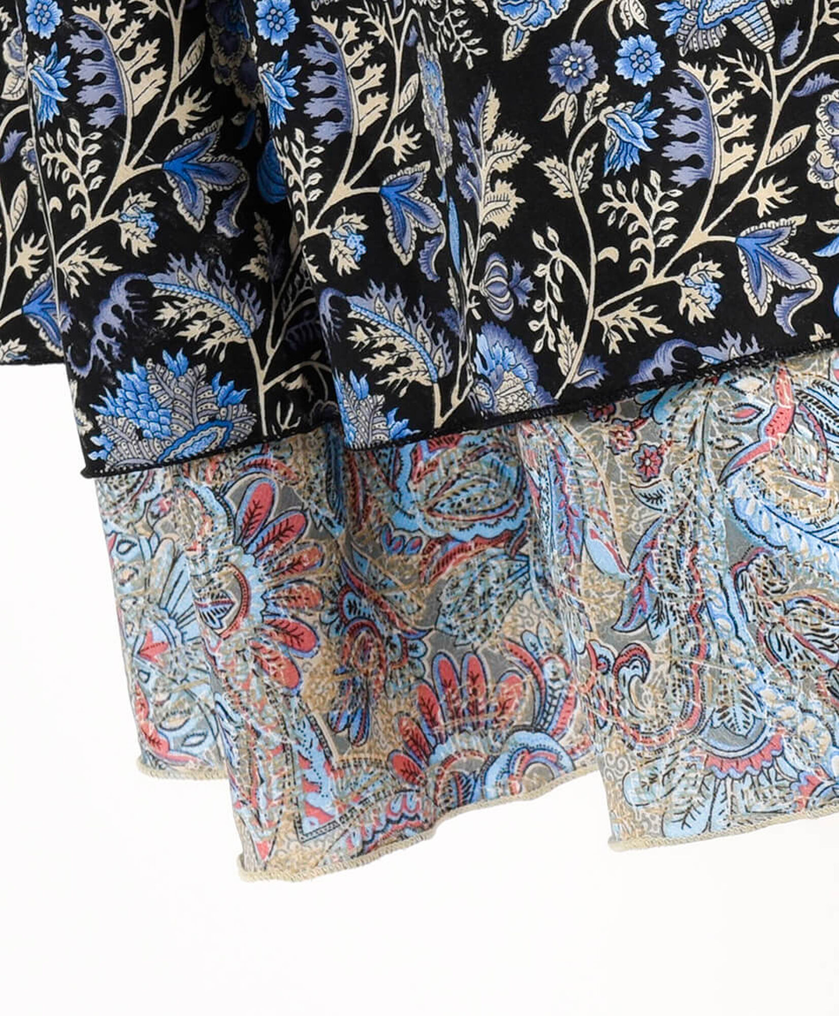 Falda mujer estilo pareo doble estampado Falda mujer estilo pareo doble estampado