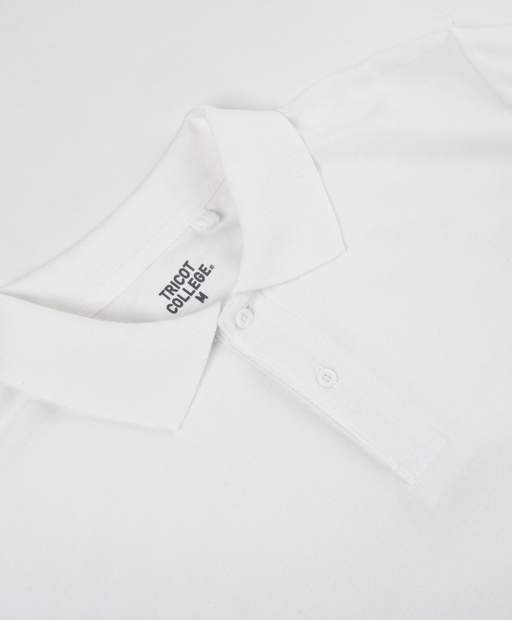 Polera escolar blanca básica Polera escolar blanca básica