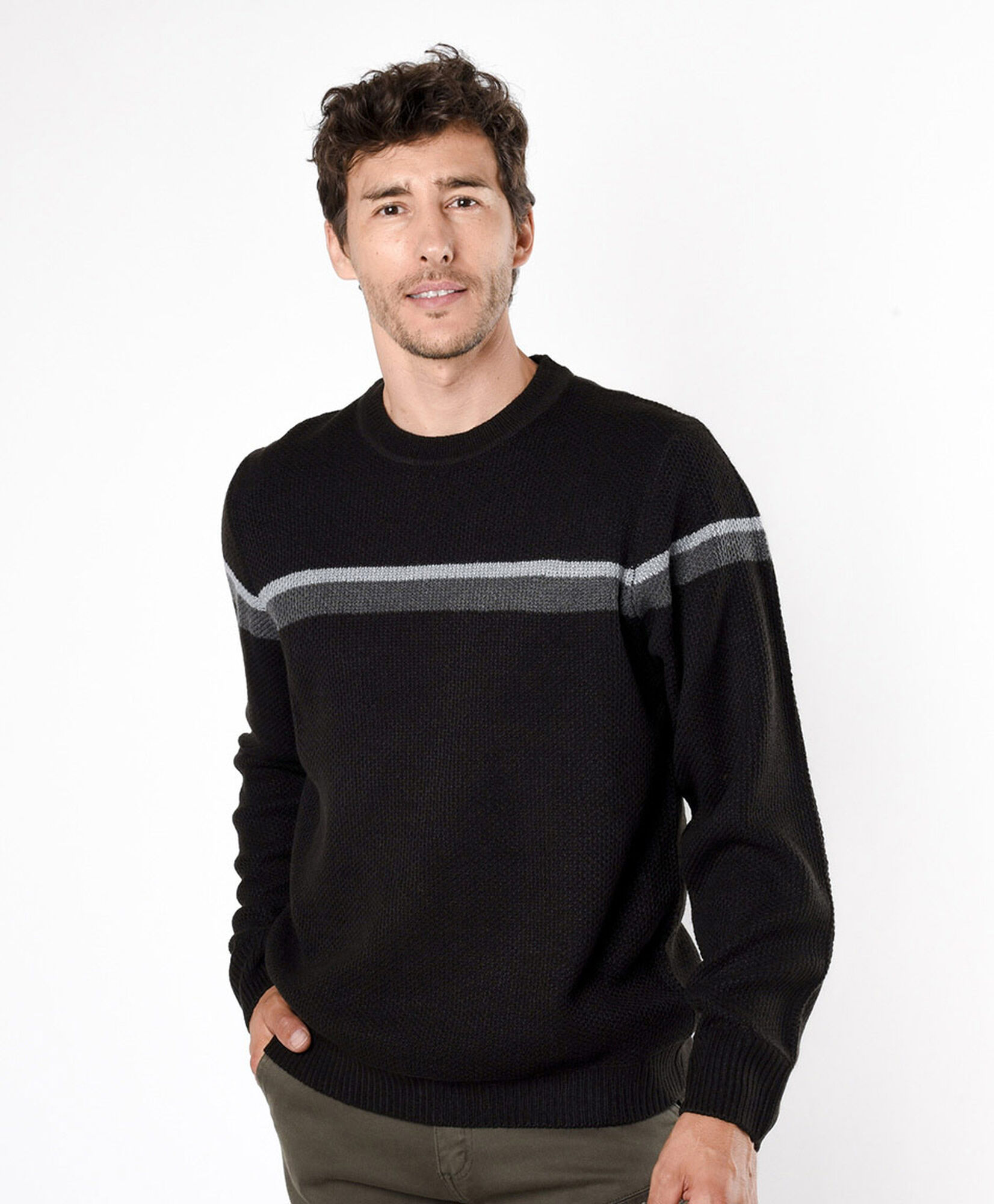 Sweater hombre doble línea Sweater hombre doble línea