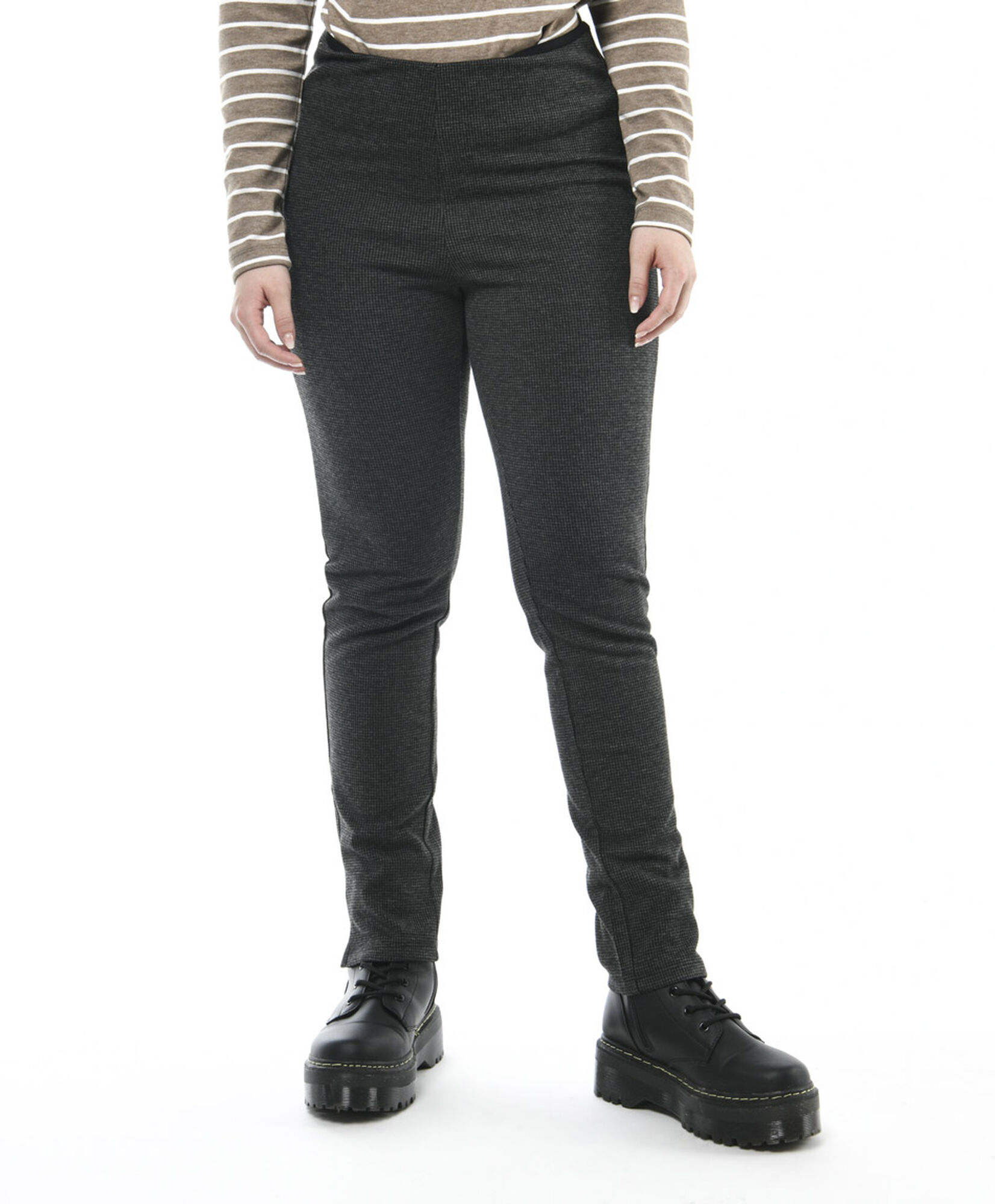 Pantalón mujer pied de poule gris skinny fit Pantalón mujer pied de poule gris skinny fit