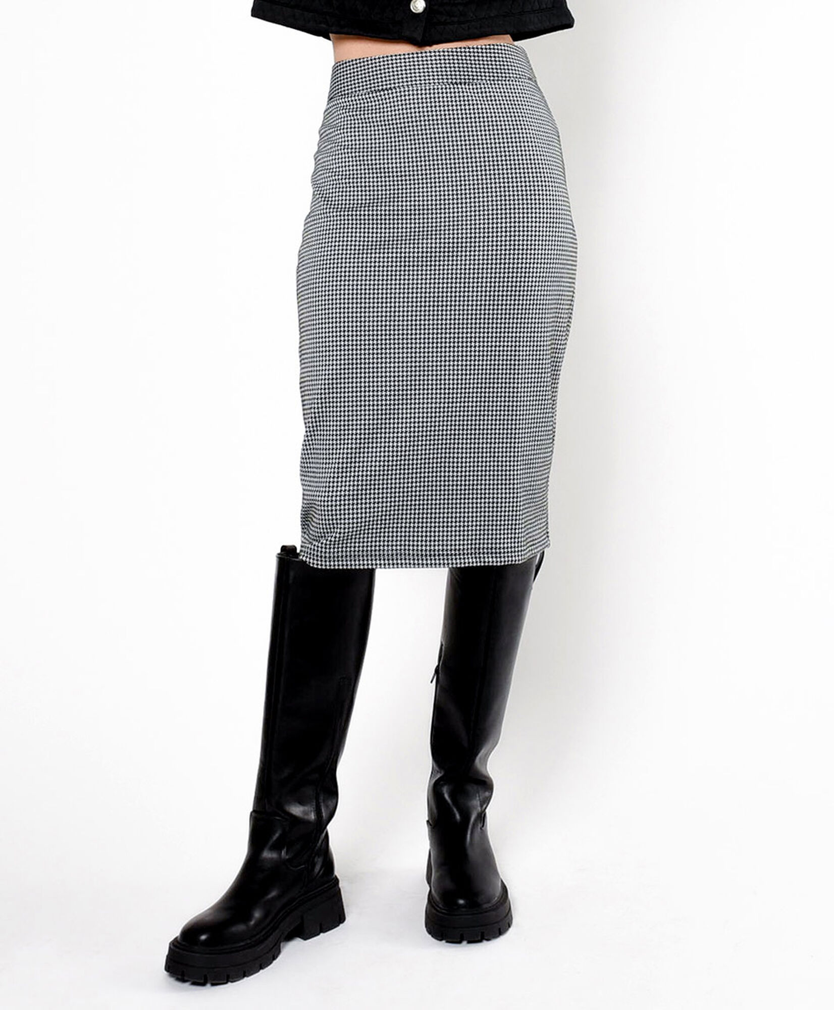 Falda mujer mini pied de poule Falda mujer mini pied de poule