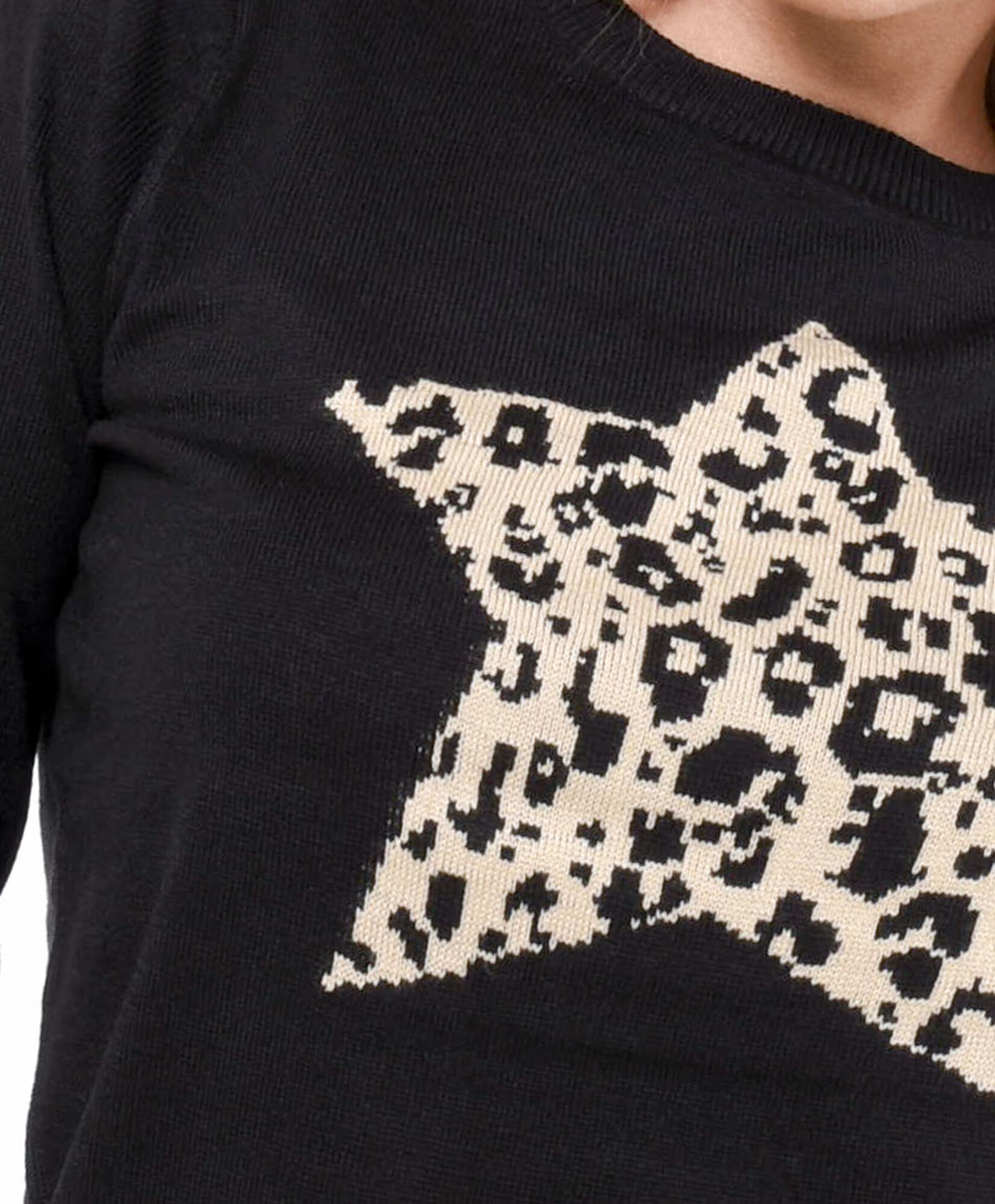 Sweater mujer estrella animal print Sweater mujer estrella animal print