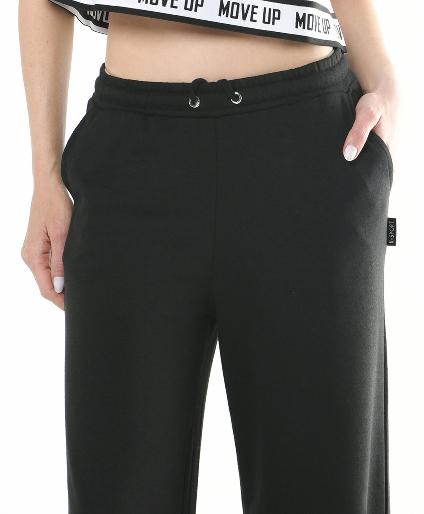 Pantalón de buzo mujer liso wide Pantalón de buzo mujer liso wide