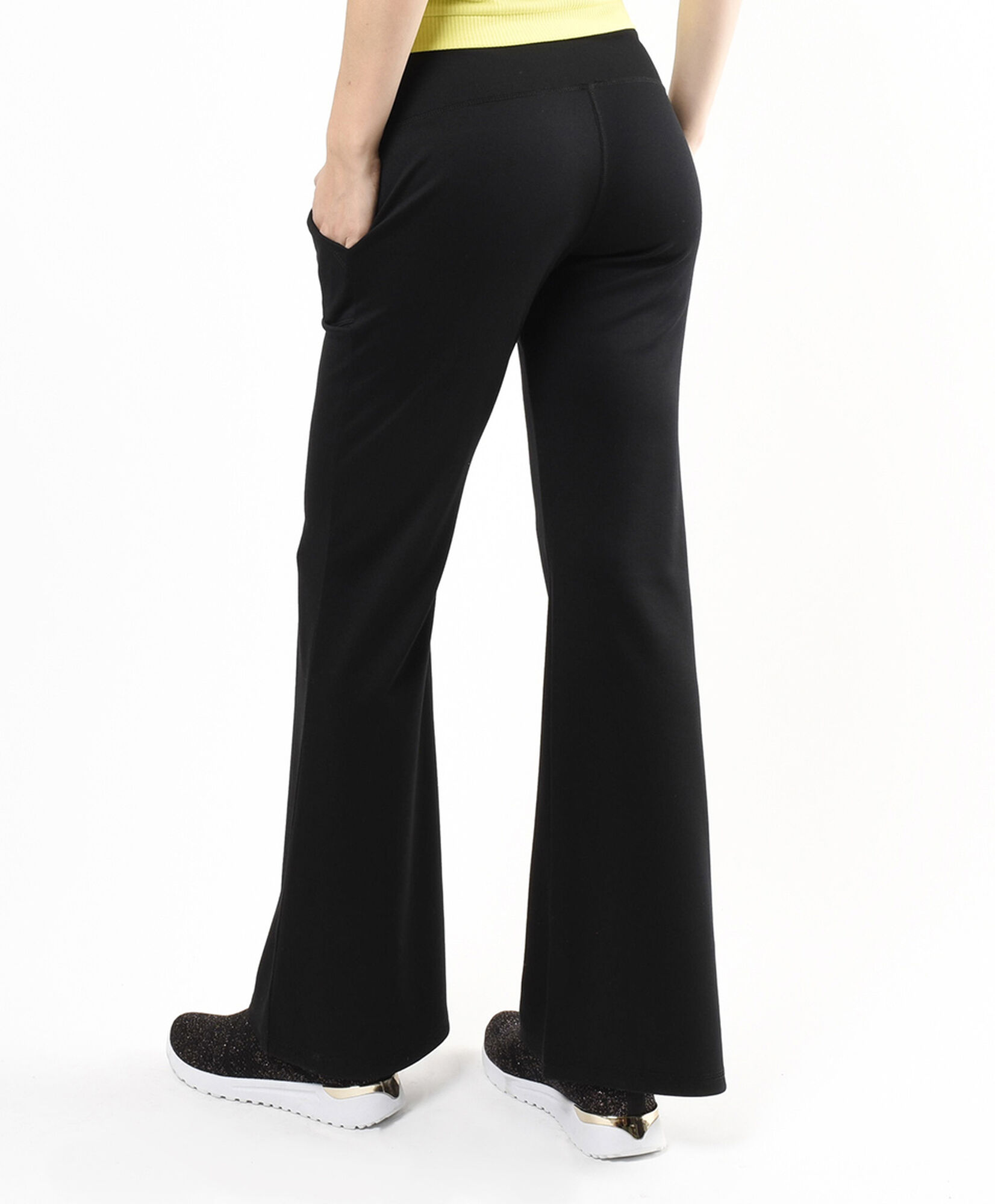 Pantalón mujer doble pretina flare Pantalón mujer doble pretina flare