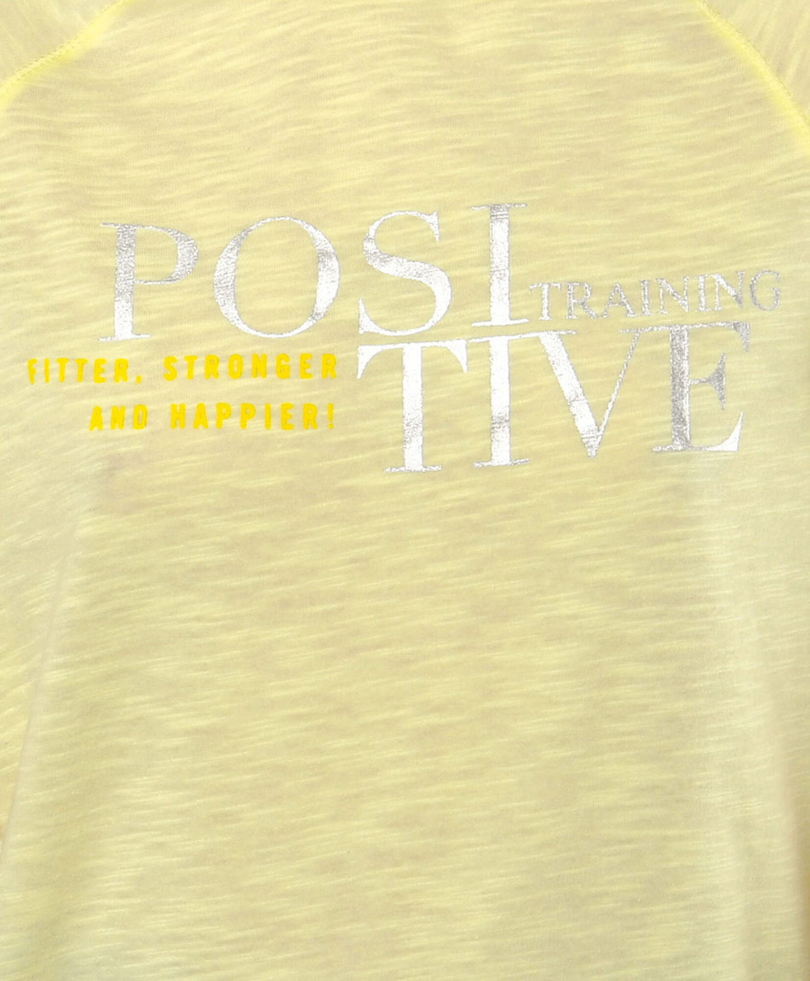 Polera deportiva mujer positive amarilla Polera deportiva mujer positive amarilla