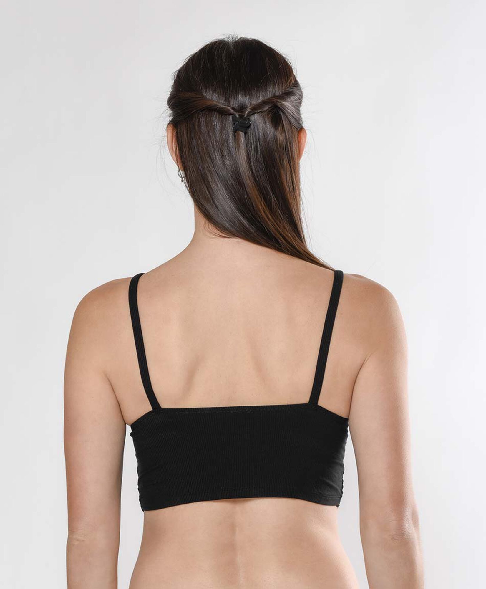 Bralette mujer espalda acanalada escote triángulo Bralette mujer espalda acanalada escote triángulo