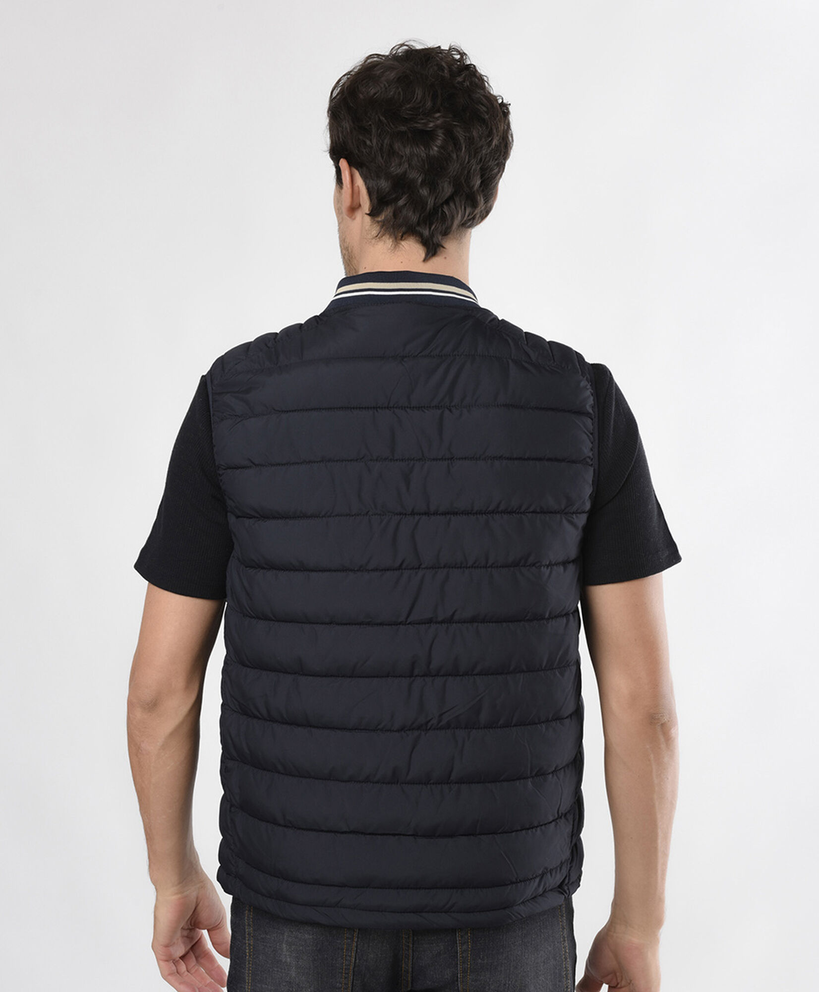 Parka hombre acolchada sin mangas Parka hombre acolchada sin mangas