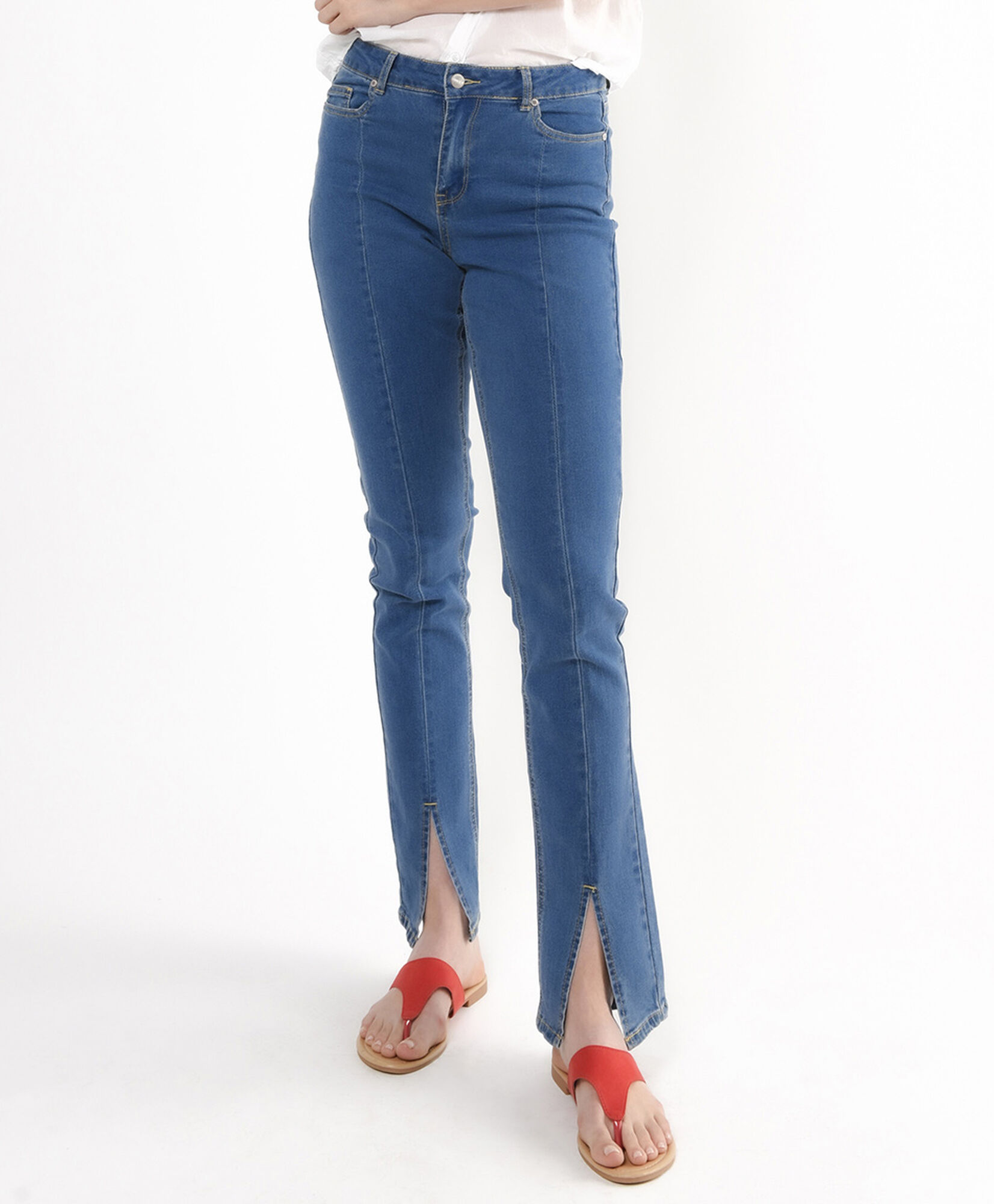 Jeans mujer costuras flare Jeans mujer costuras flare