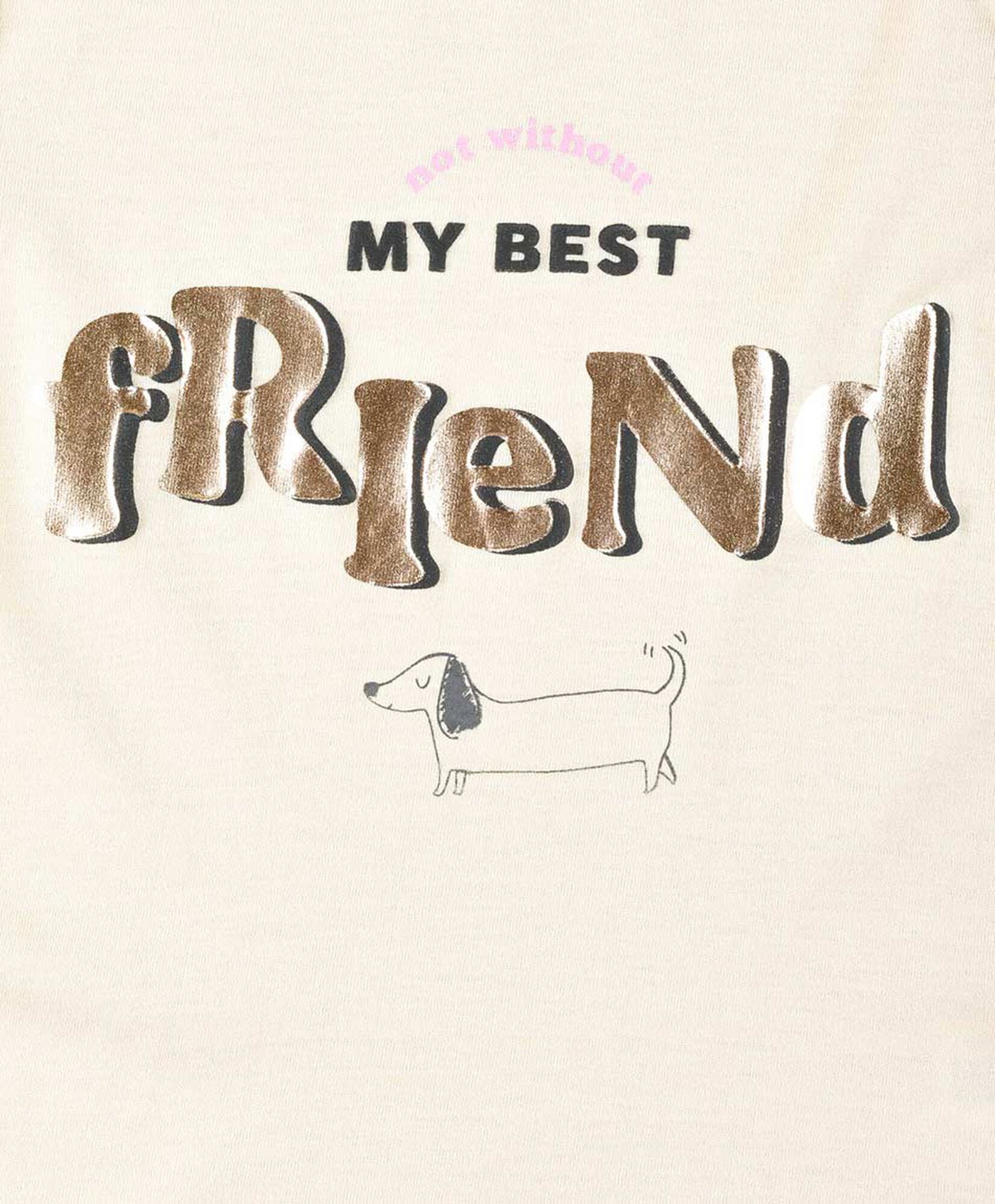 Polera niña estampado perro Polera niña estampado perro