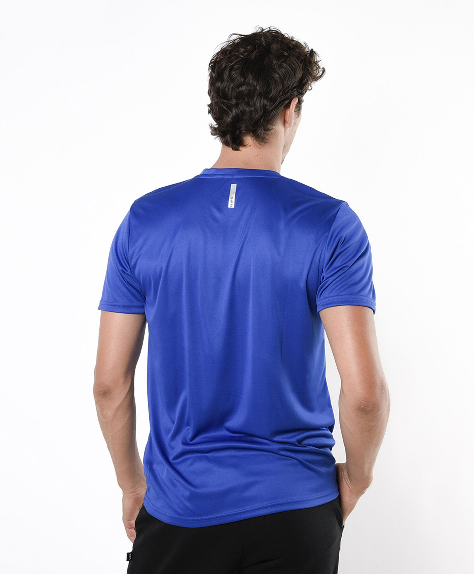 Polera deportiva hombre lisa azul Polera deportiva hombre lisa azul