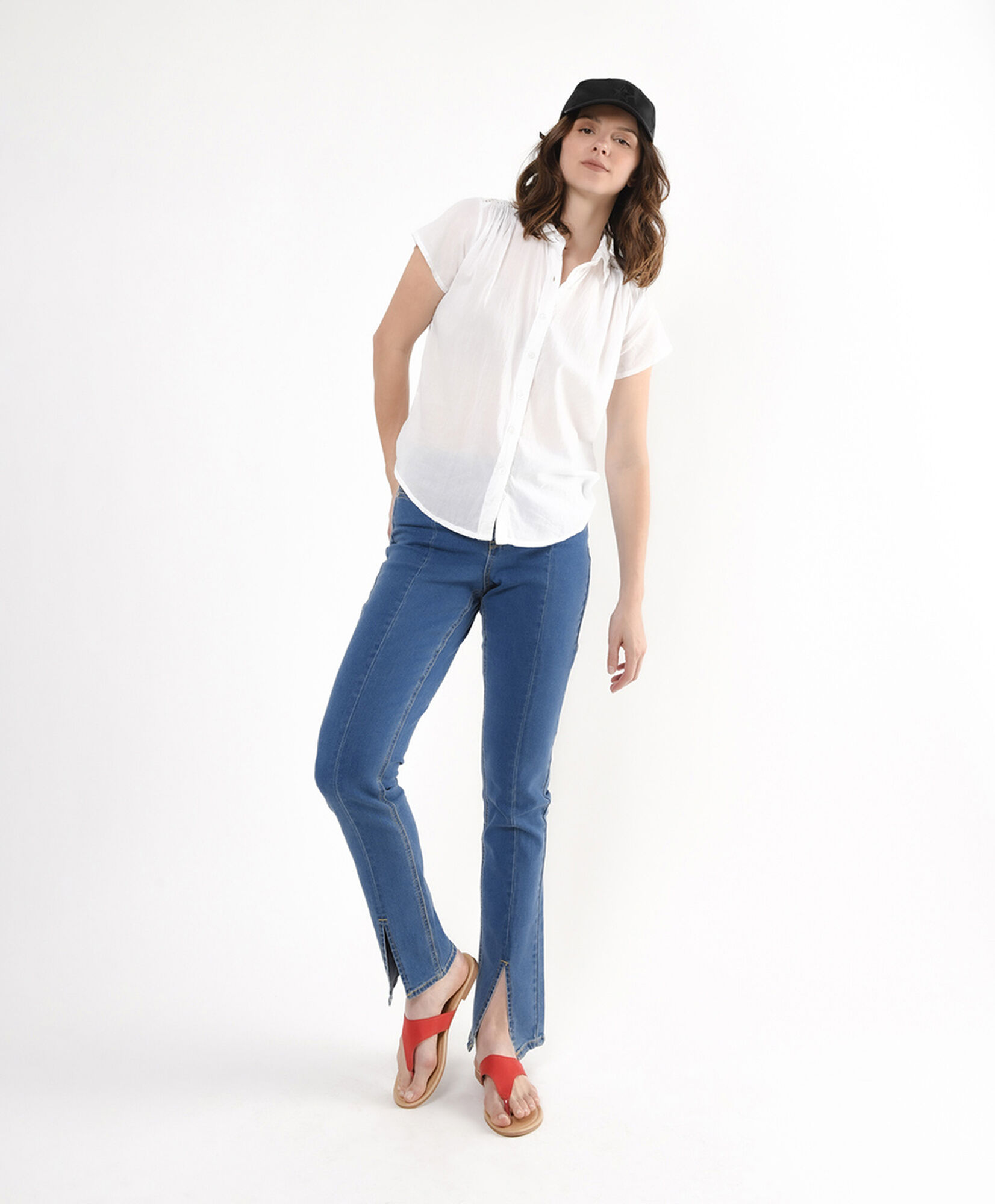 Jeans mujer costuras flare Jeans mujer costuras flare