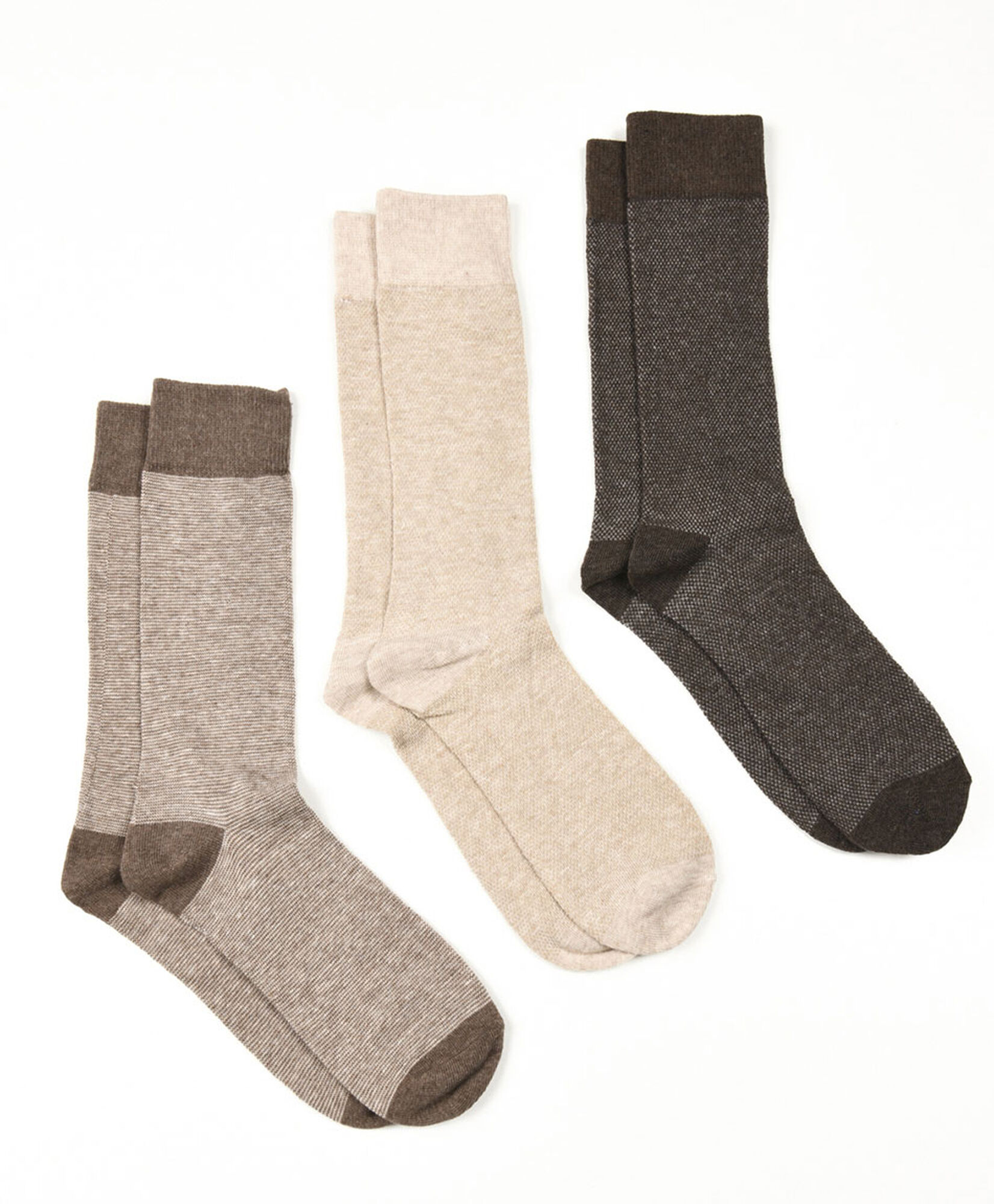 Pack 3 calcetines hombre café Pack 3 calcetines hombre café