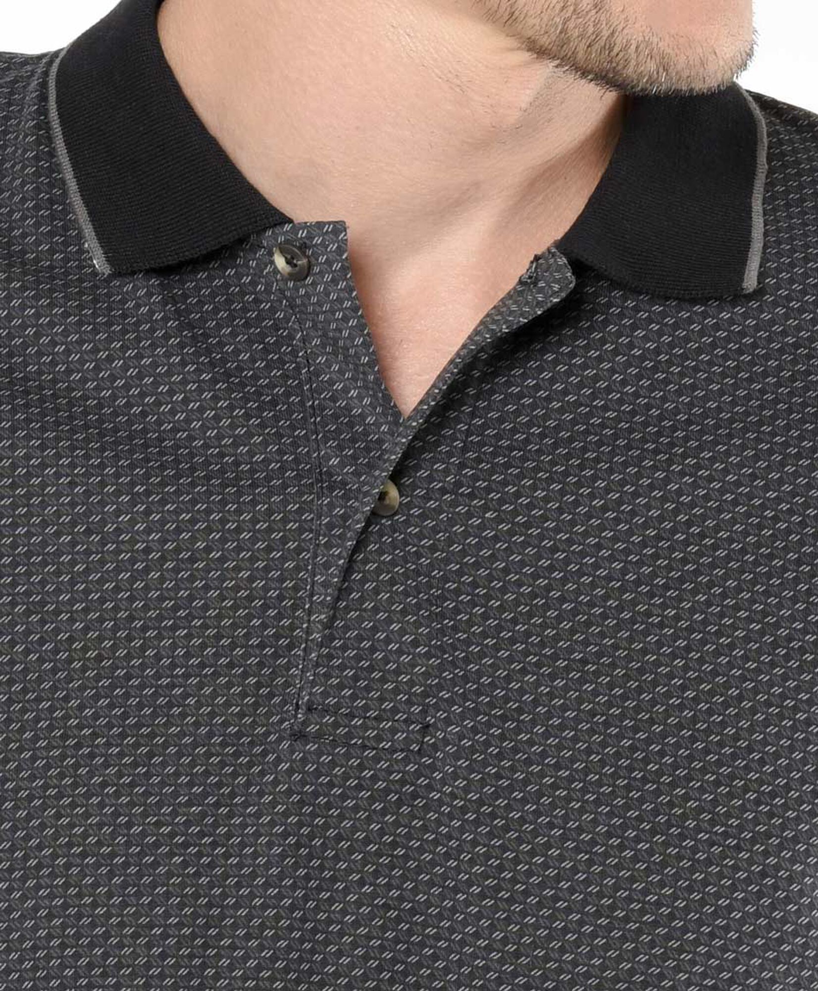 Polera hombre print cuello piqué Polera hombre print cuello piqué