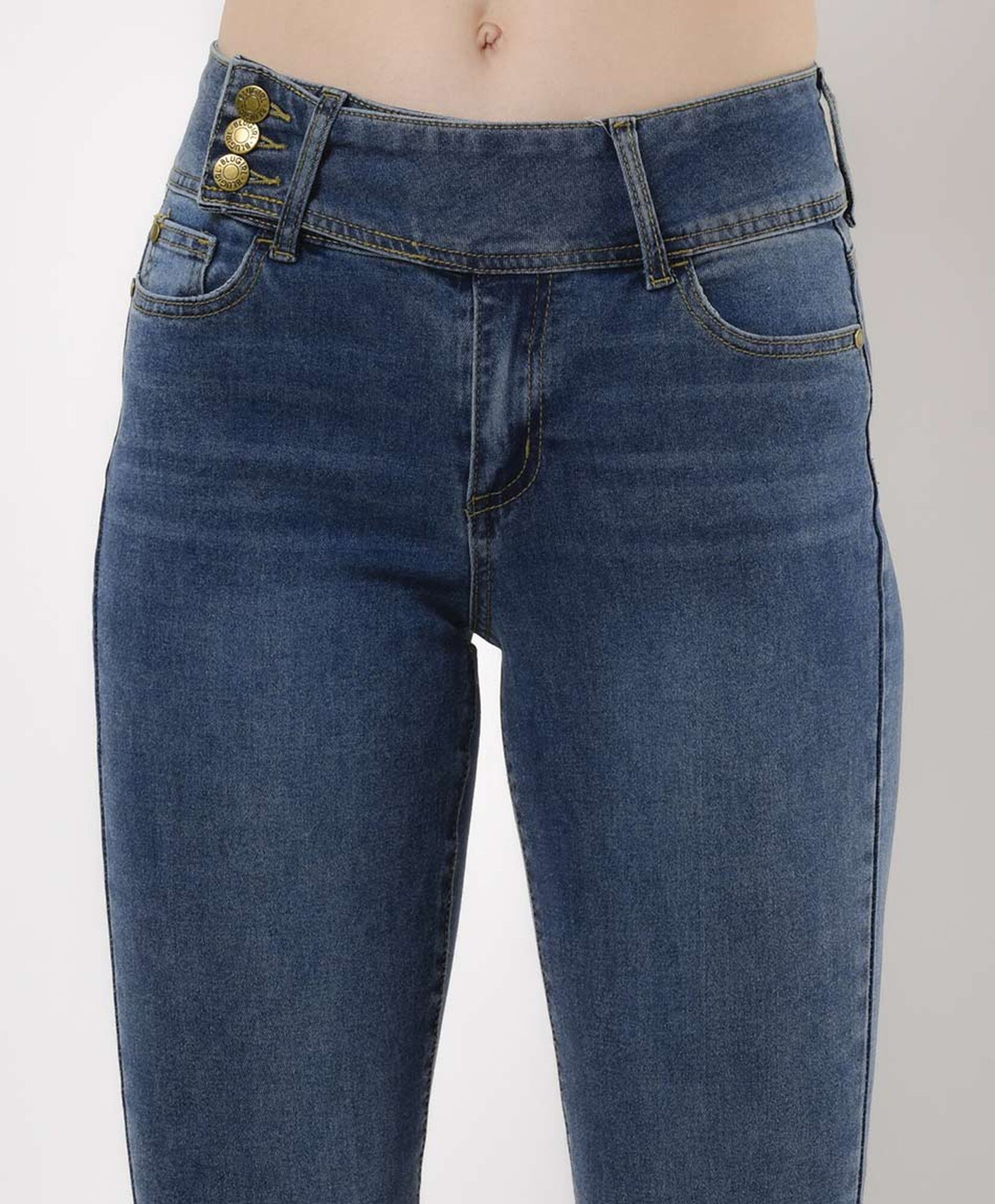 Jeans mujer pretina al costado Jeans mujer pretina al costado