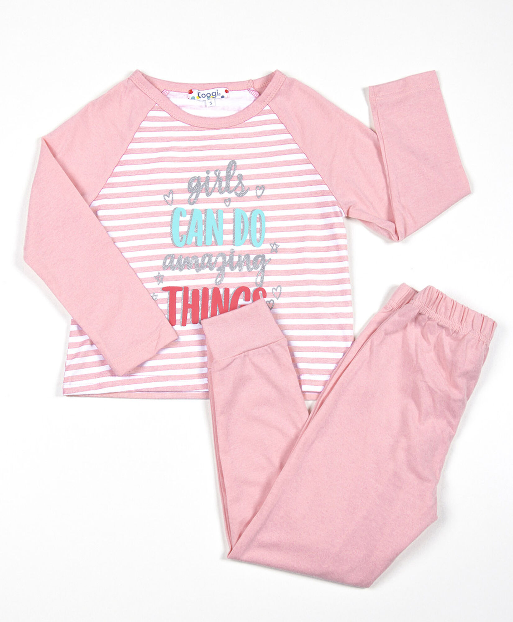 Pijama niña líneas frase Pijama niña líneas frase