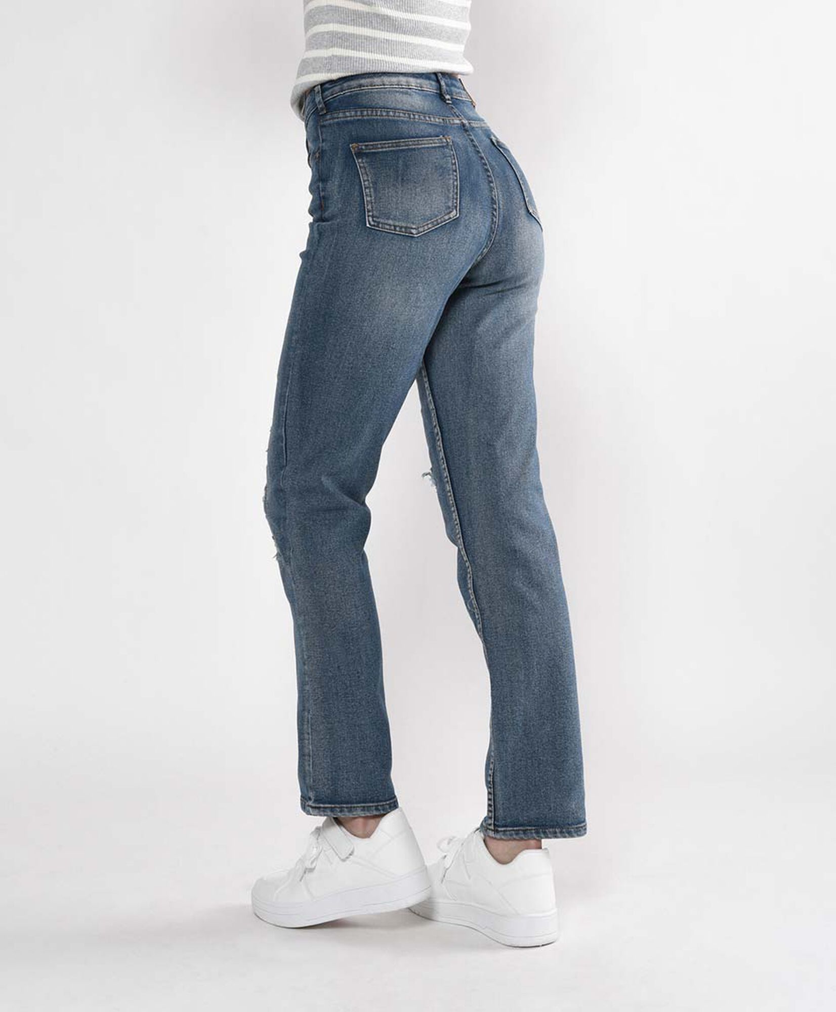 Jeans mujer destroy parche Jeans mujer destroy parche