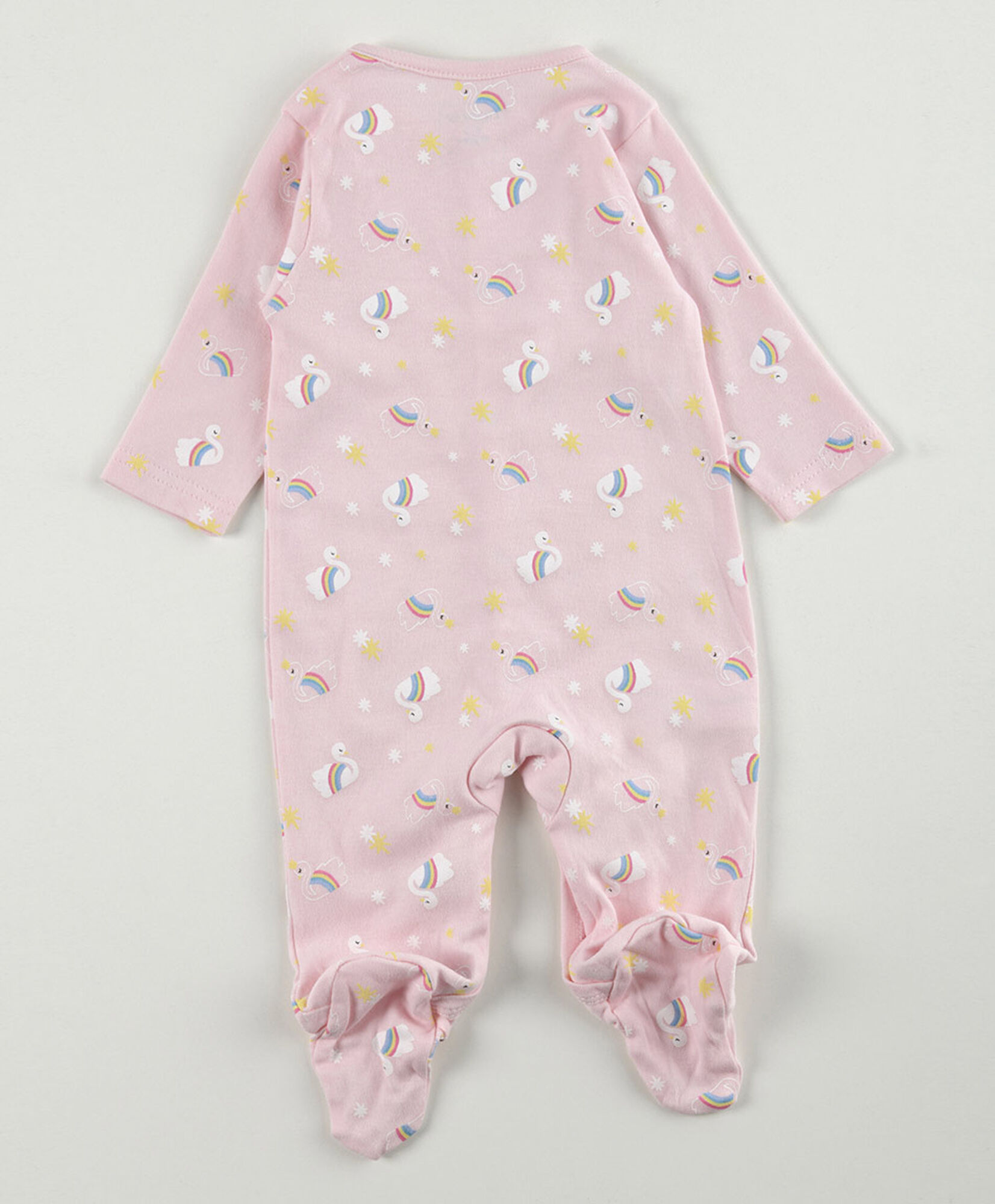 Pijama bebé cisnes arcoiris Pijama bebé cisnes arcoiris