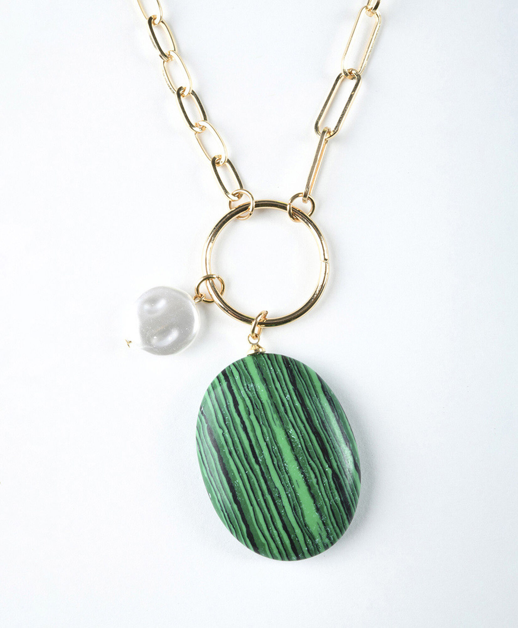 Collar mujer piedra verde Collar mujer piedra verde