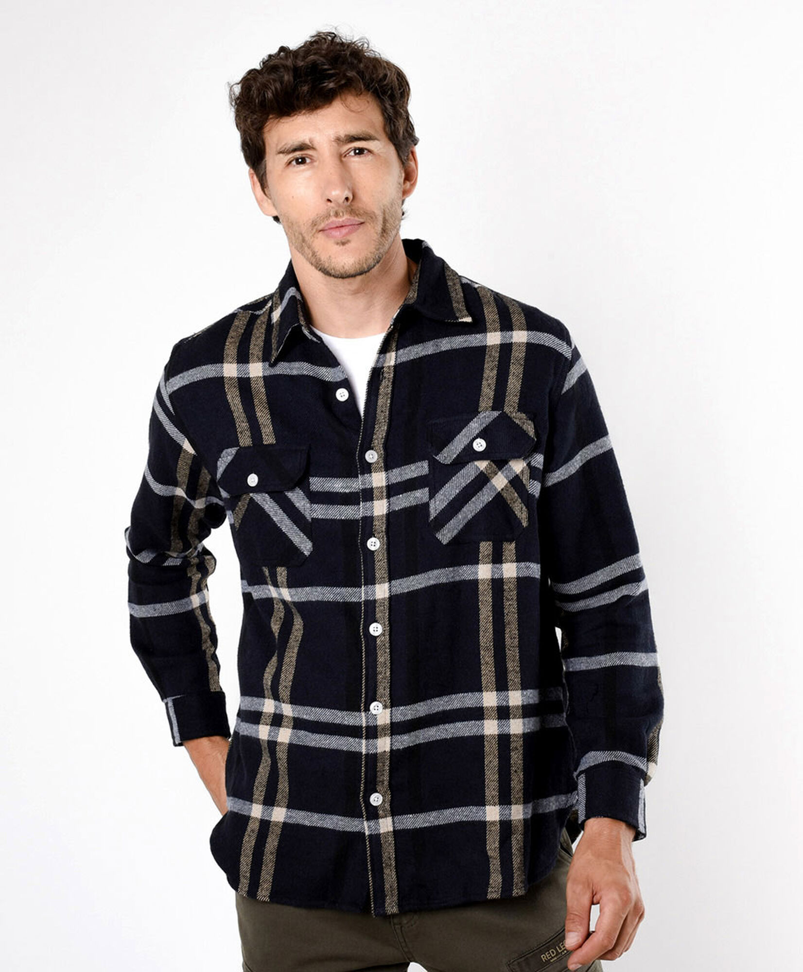 Camisa hombre leñadora bolsillos Camisa hombre leñadora bolsillos