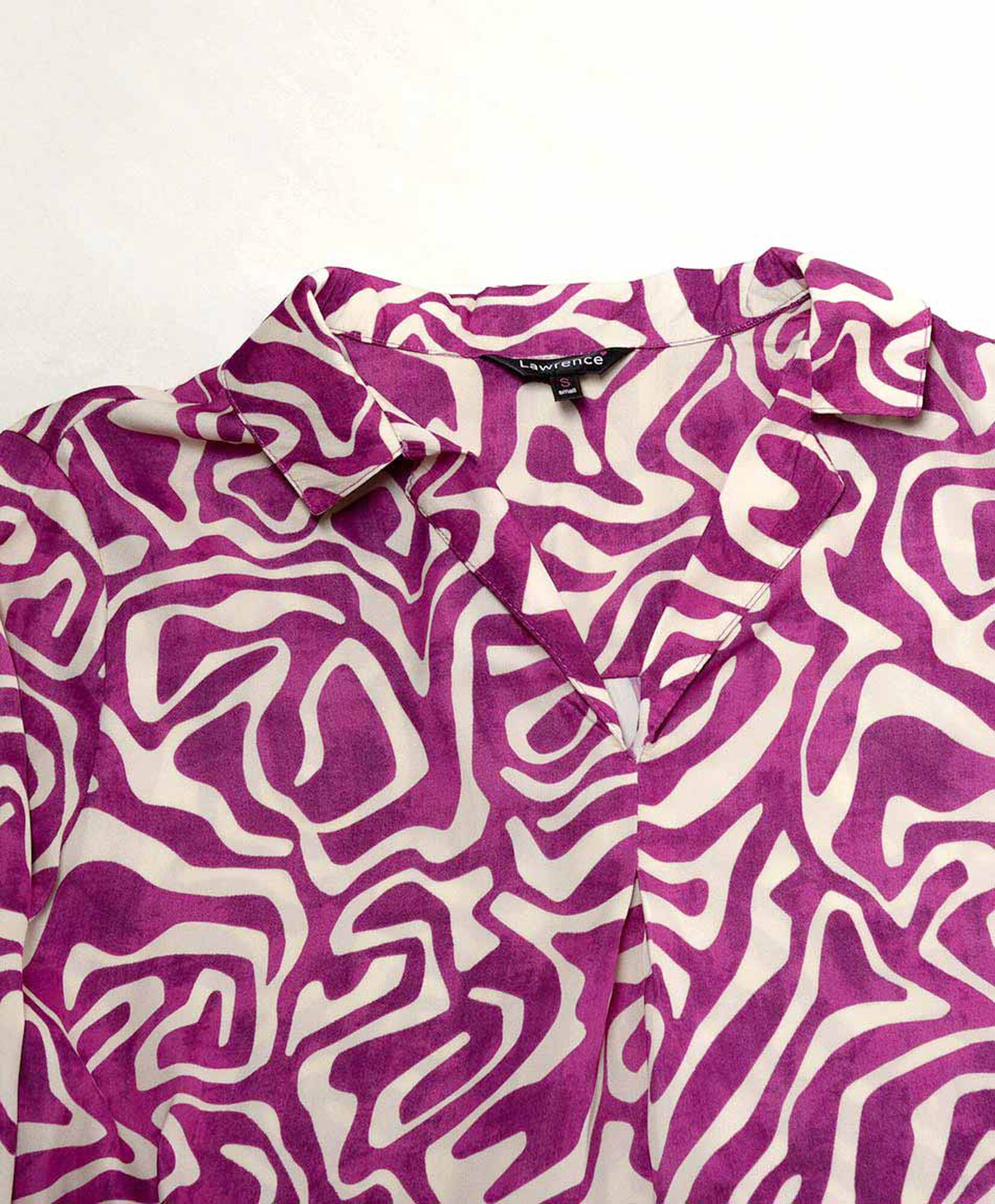 Blusa mujer print satinada Blusa mujer print satinada