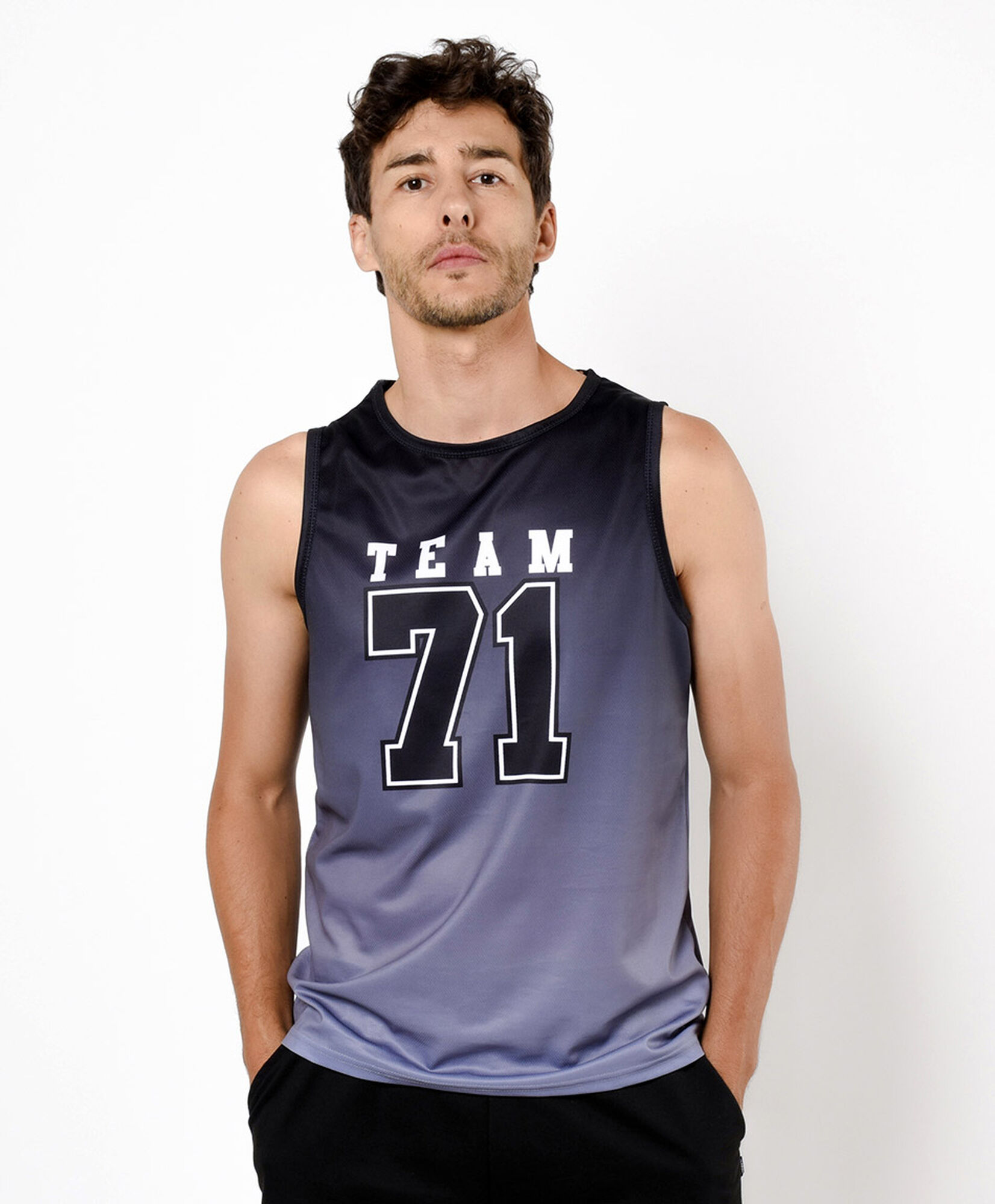 Polera deportiva hombre degradé Polera deportiva hombre degradé