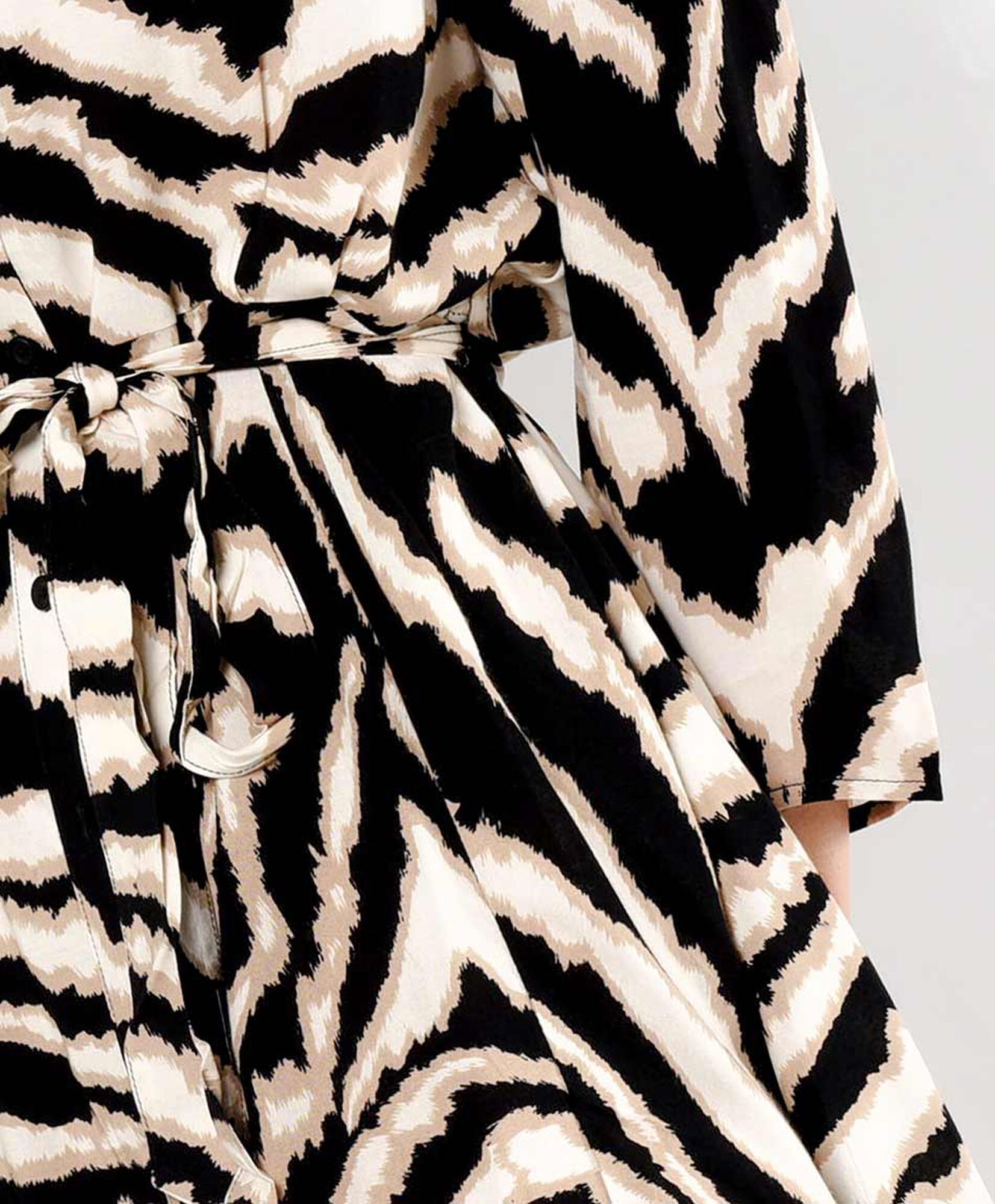 Vestido mujer lazo rayas animal print Vestido mujer lazo rayas animal print