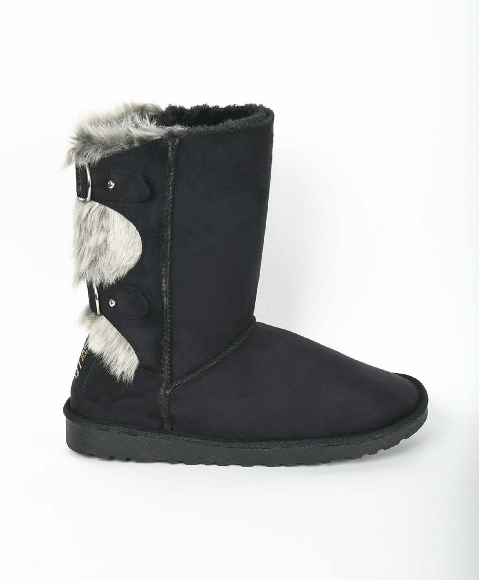 Bota mujer hebillas y pelitos Bota mujer hebillas y pelitos