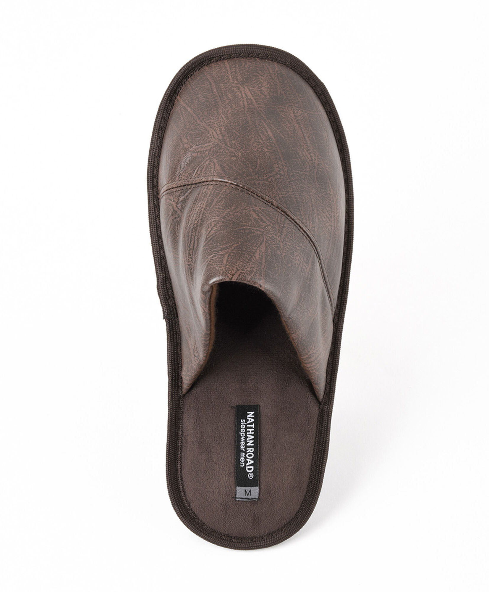 Pantufla hombre cuerina y gamuza Pantufla hombre cuerina y gamuza