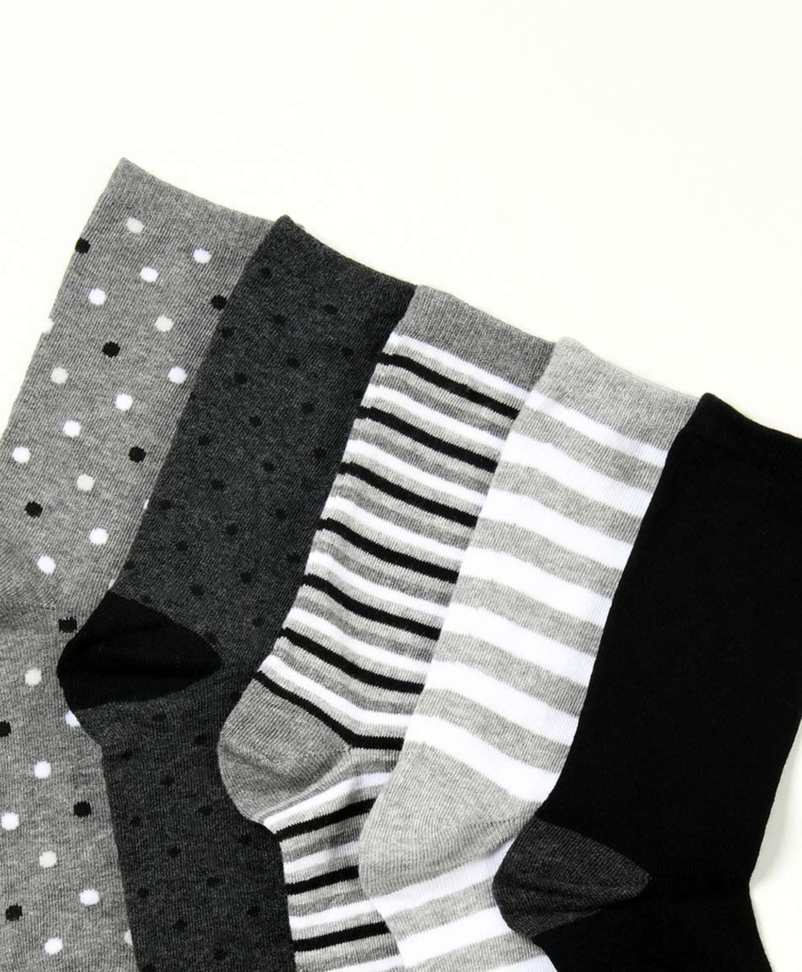 Pack 5 calcetines mujer puntos y líneas largos Pack 5 calcetines mujer puntos y líneas largos