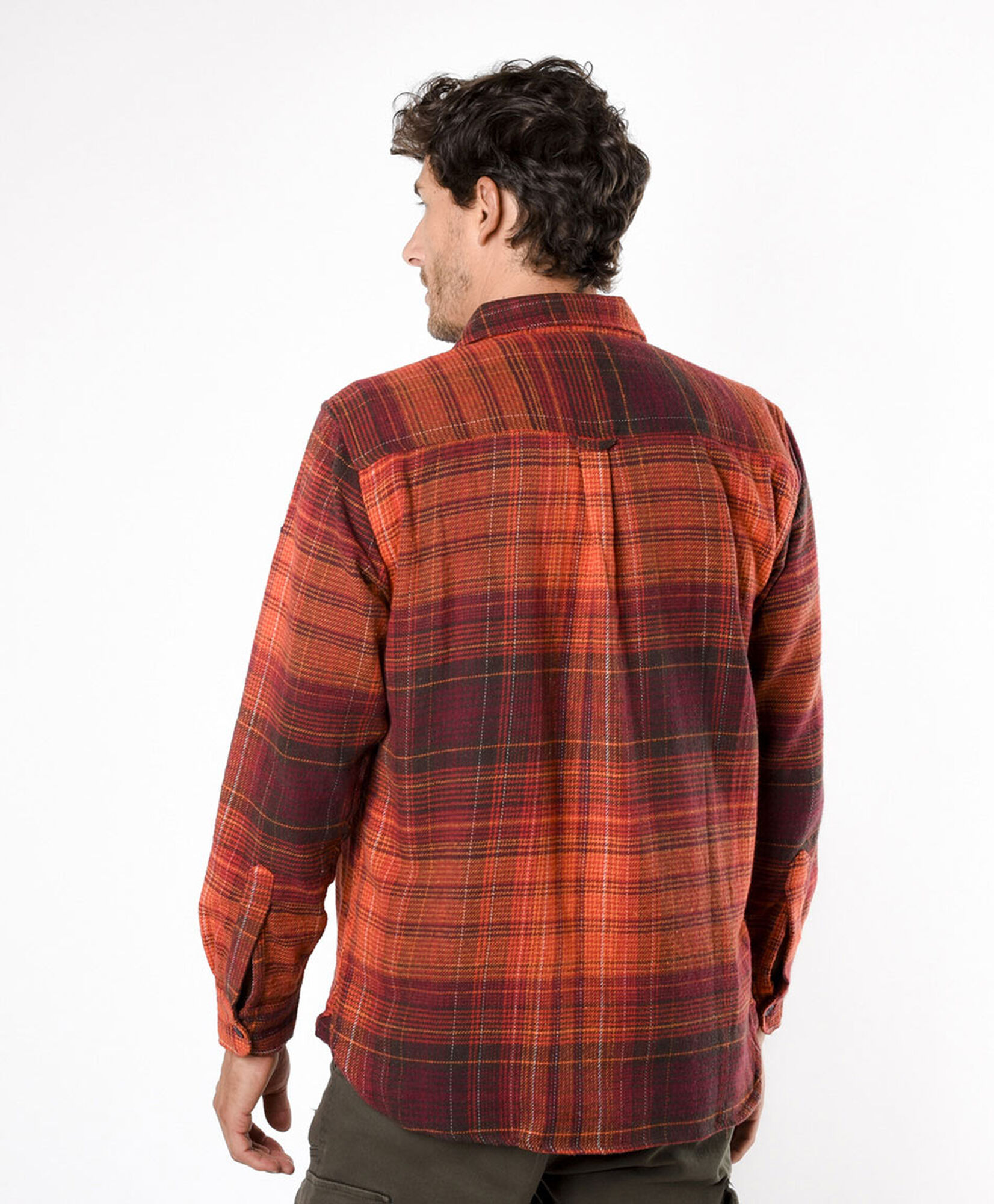 Camisa hombre cuadrille naranja Camisa hombre cuadrille naranja