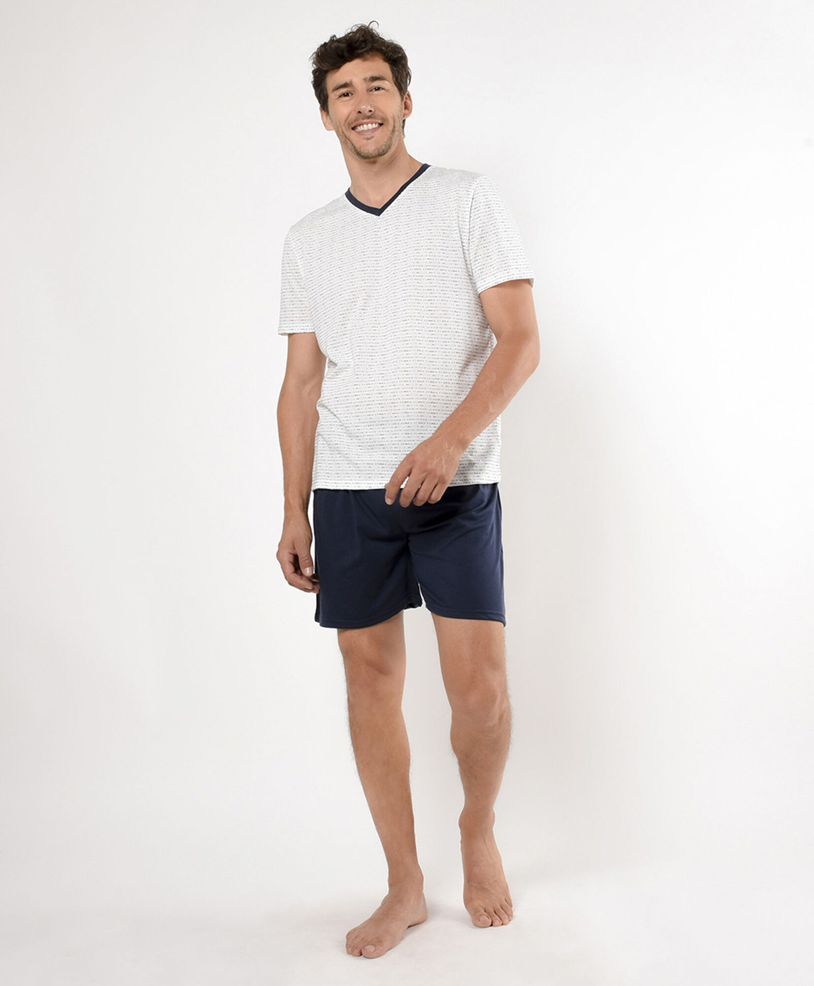 Pijama hombre mini líneas Pijama hombre mini líneas