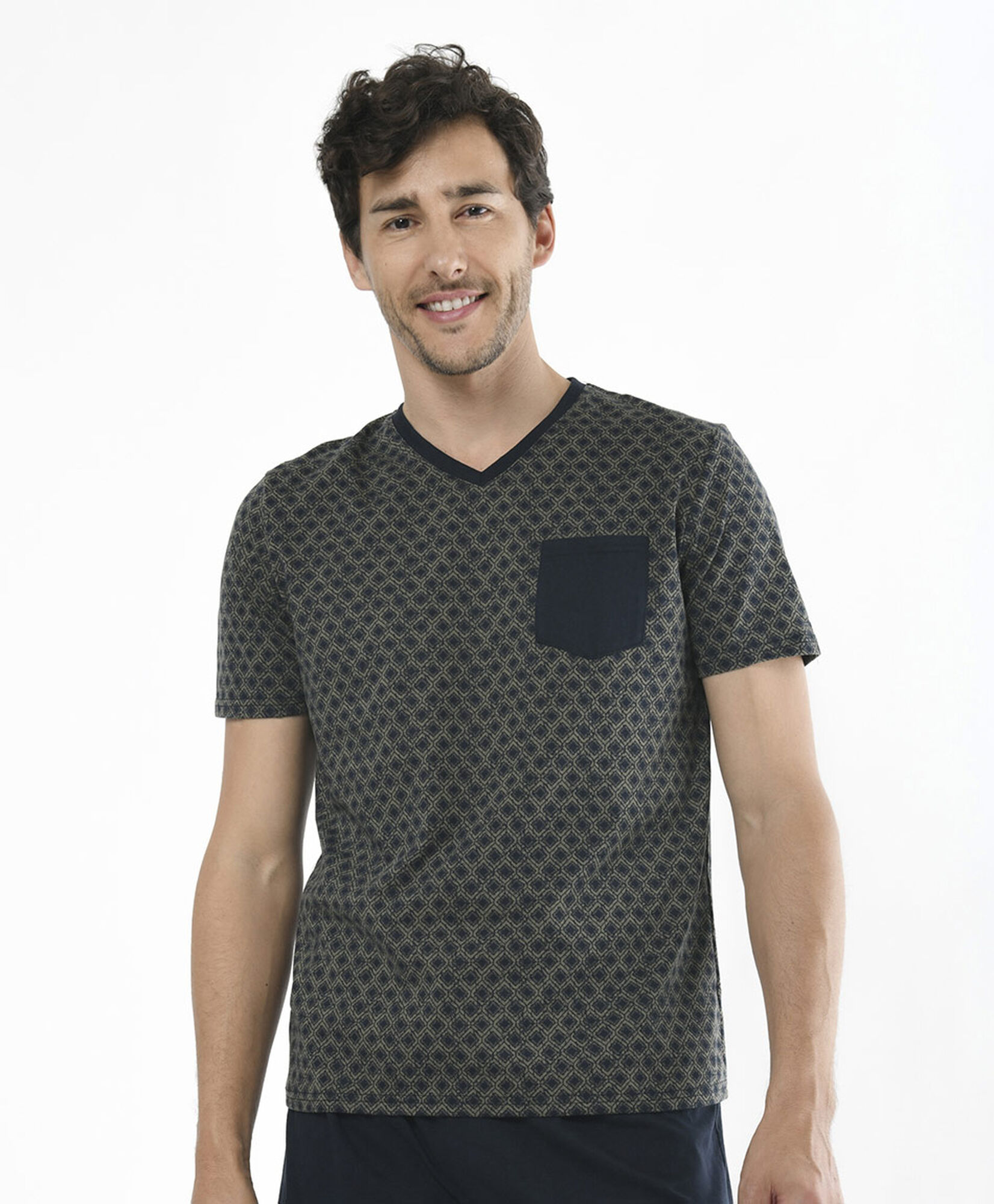 Pijama hombre rombos 2 piezas Pijama hombre rombos 2 piezas