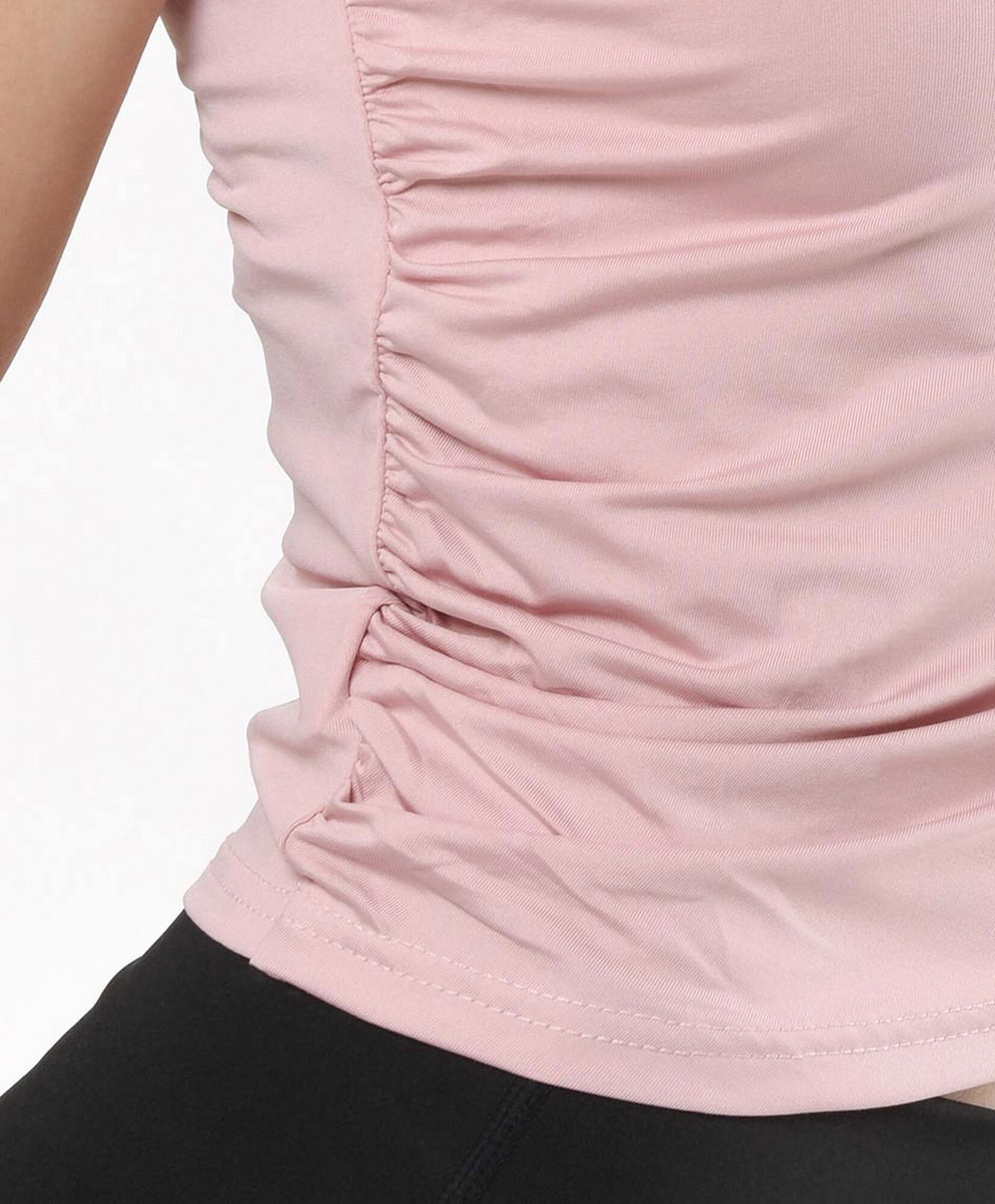 Polera deportiva mujer cruzada ajustada Polera deportiva mujer cruzada ajustada