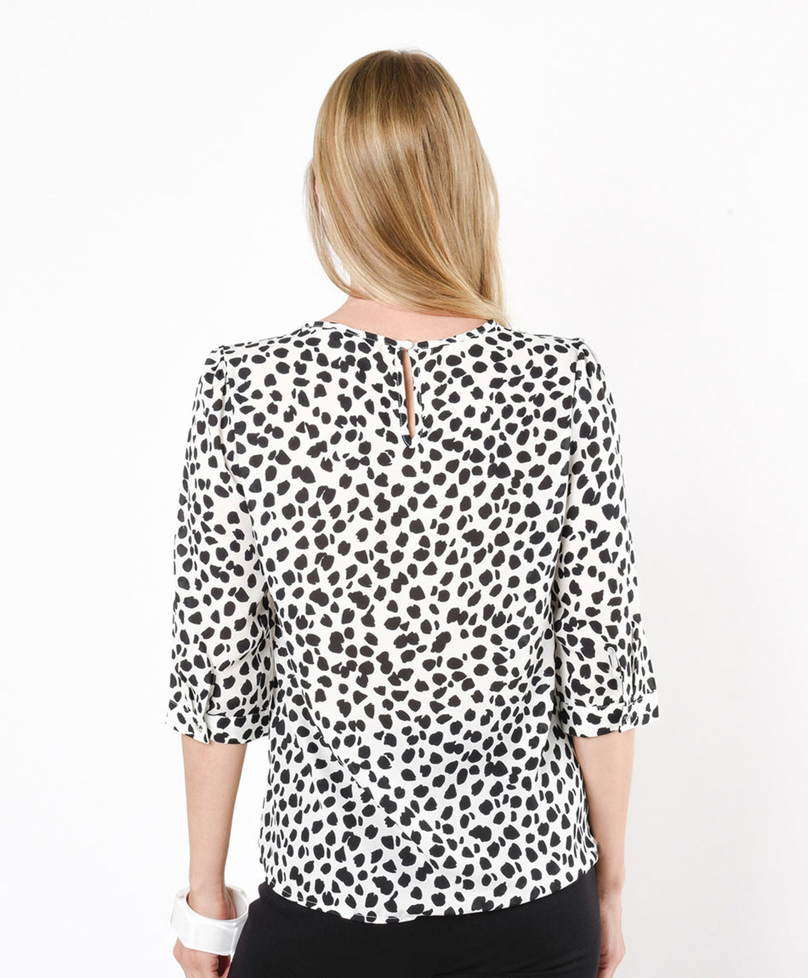 Blusa mujer puntos bicolor Blusa mujer puntos bicolor