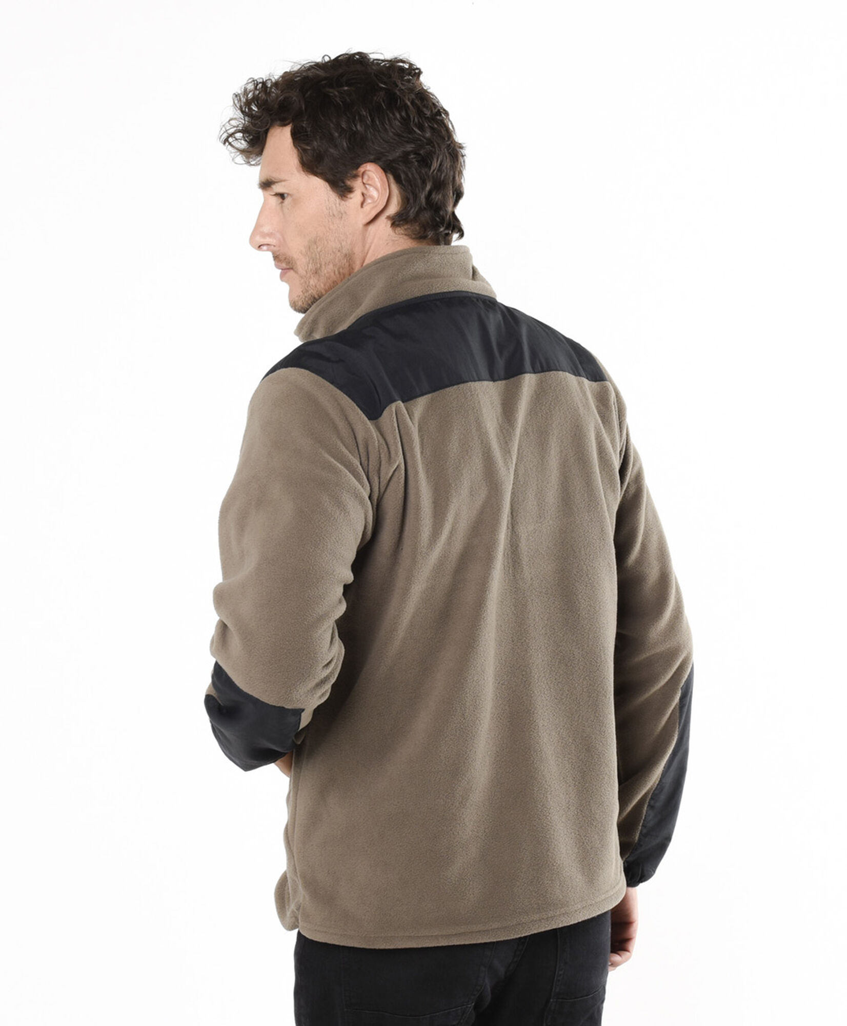 Chaqueta hombre polar mix tejido Chaqueta hombre polar mix tejido