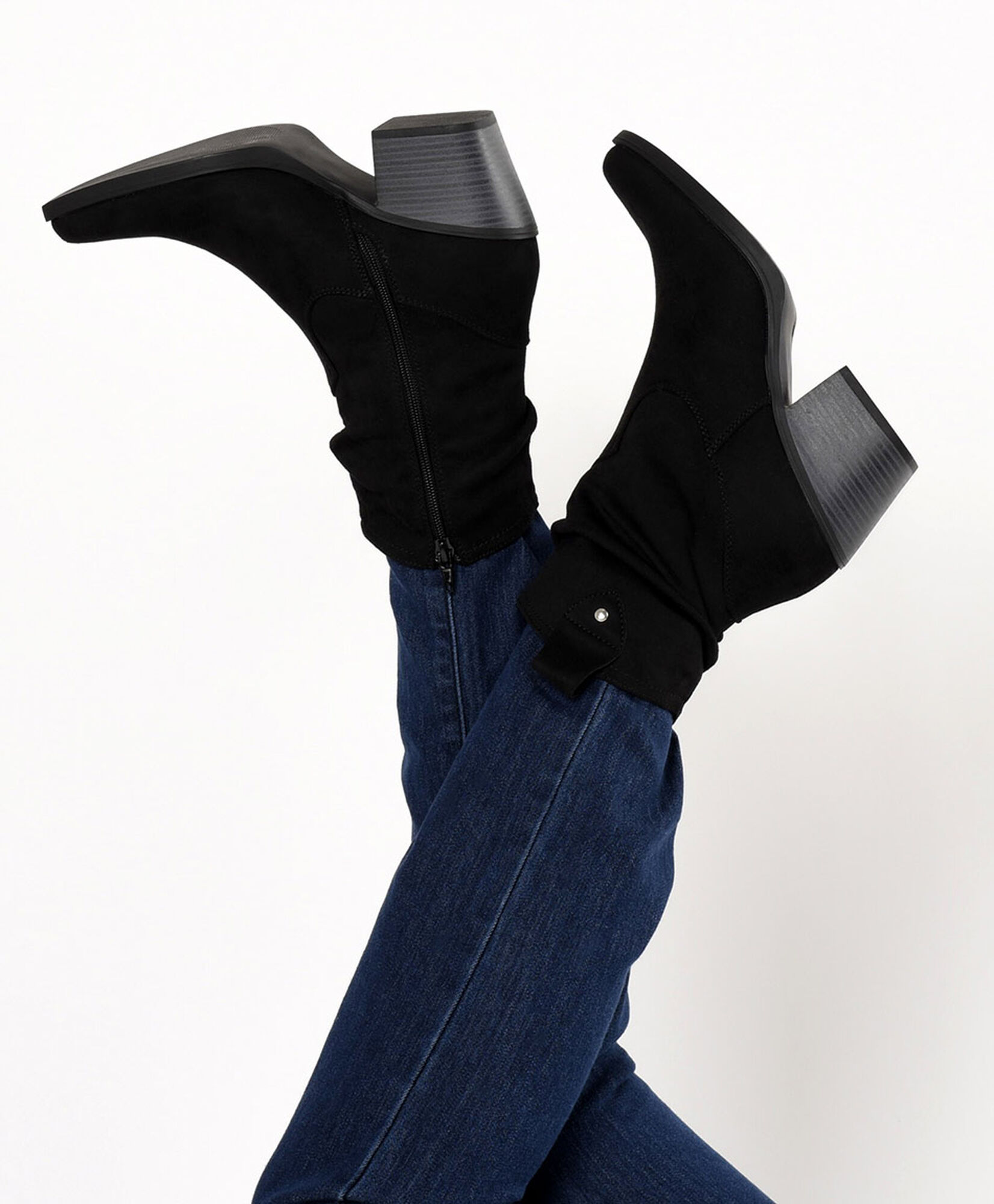 Bota mujer estilo vaquera negra Bota mujer estilo vaquera negra