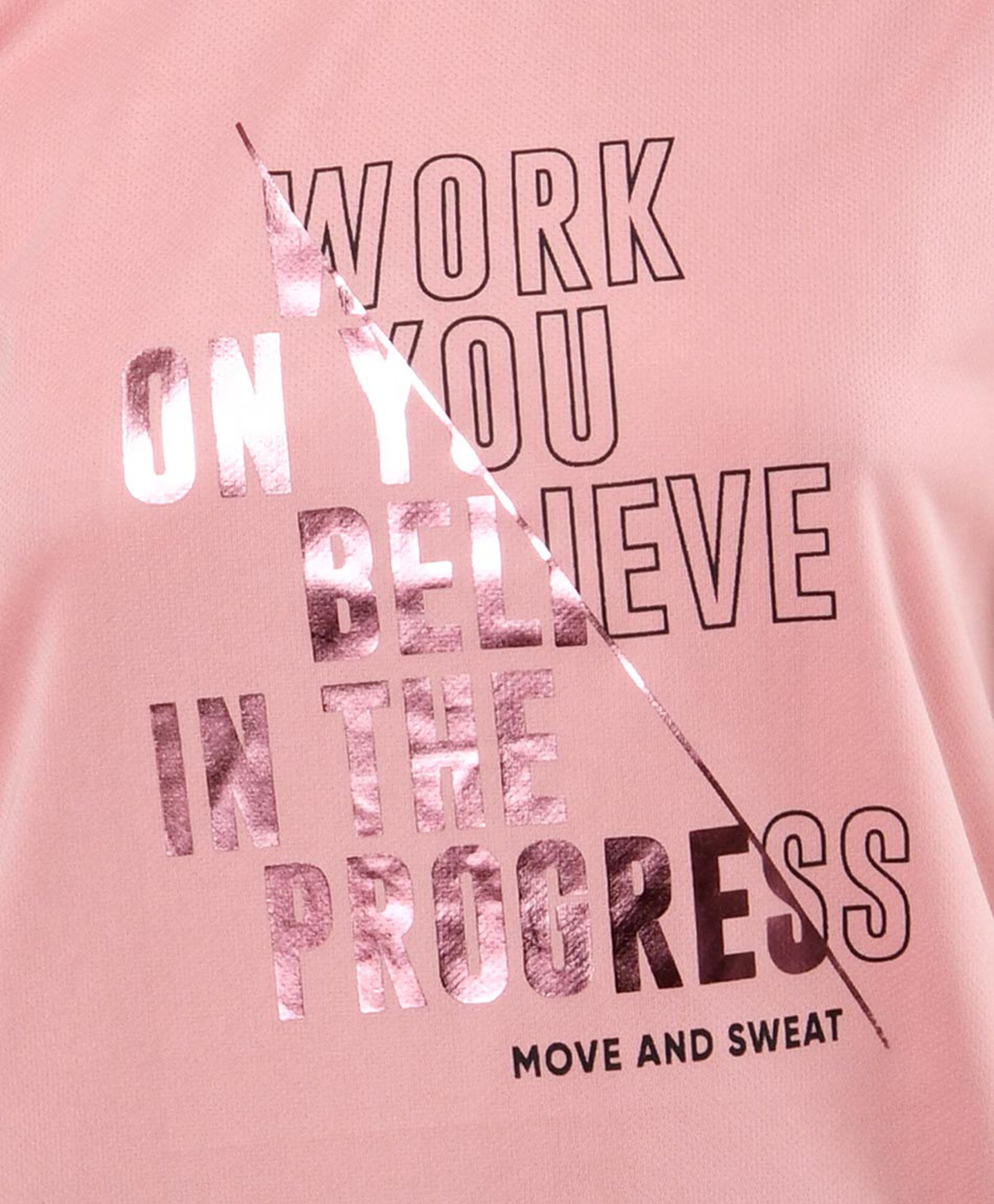 Polera deportiva mujer frase brillante Polera deportiva mujer frase brillante
