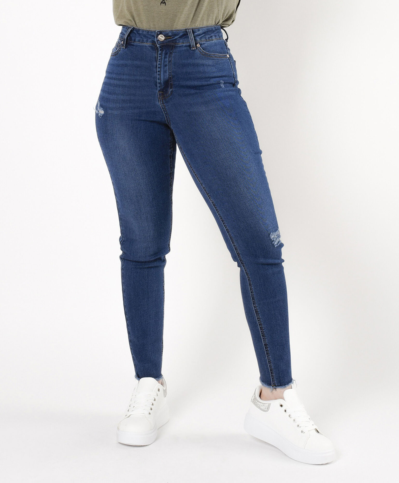Jeans mujer desgastes skinny fit Jeans mujer desgastes skinny fit